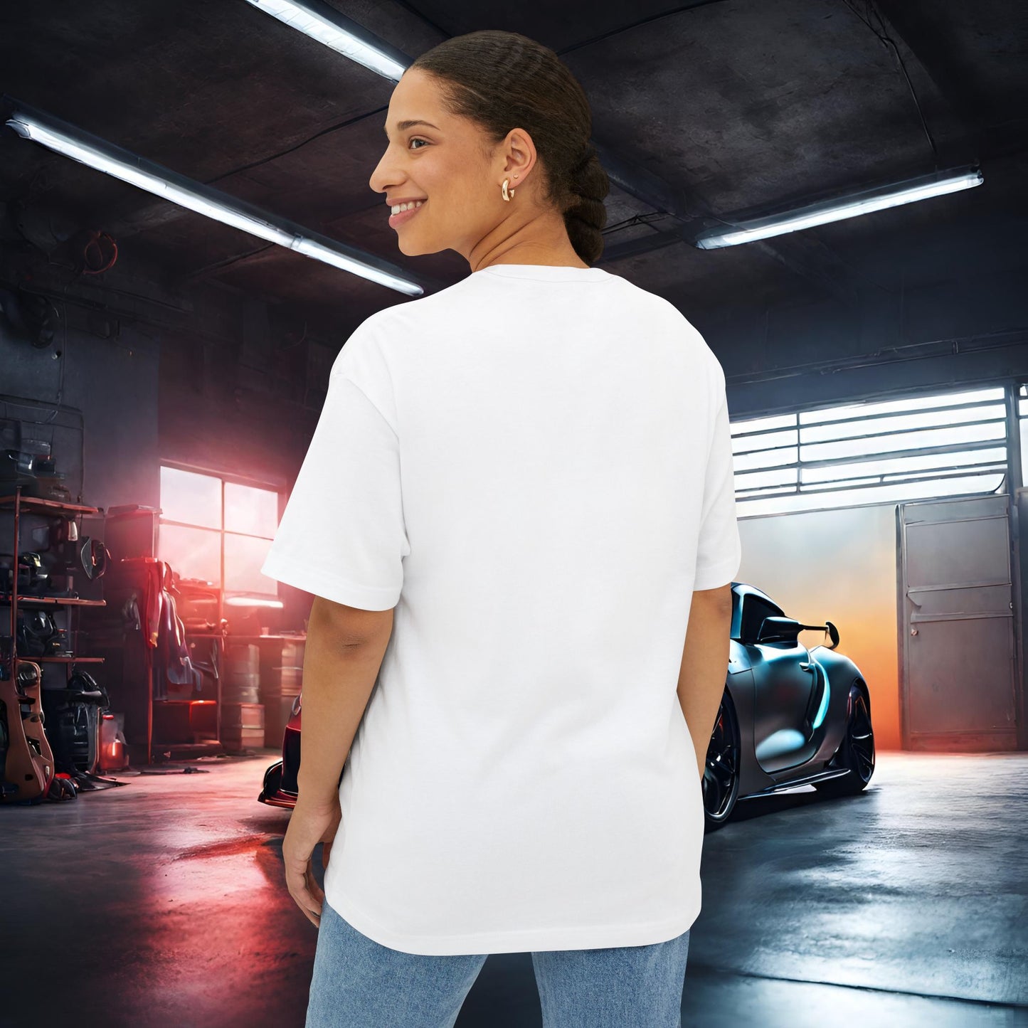 I Just Want To Run A Train-Premium, Ultra SoftUnisex Oversized Boxy Tee Printify by The Night Shift Automotive Apparel