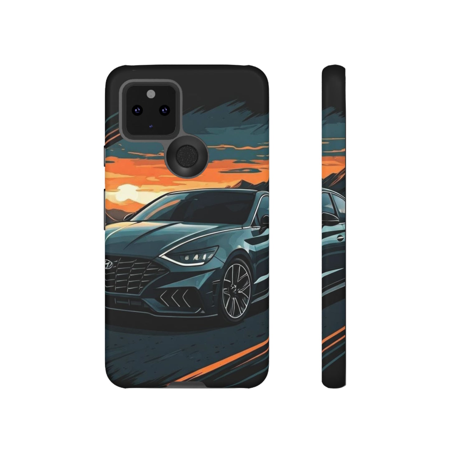 Hyundai Sonata-Sunset Drive-Dual Layer Ultra Tough Phone Case Printify by The Night Shift Automotive Apparel