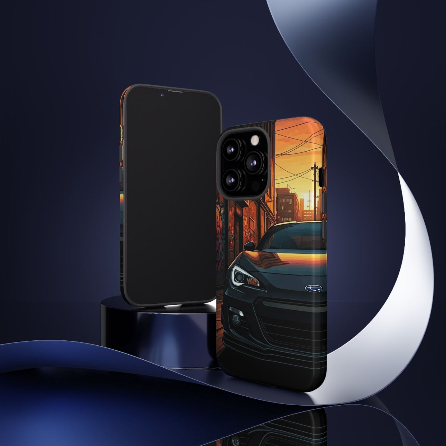 Subaru BRZ Street Life-Dual Layer Ultra Tough Phone Case iPhone 13 Pro Glossy Printify by The Night Shift Automotive Apparel