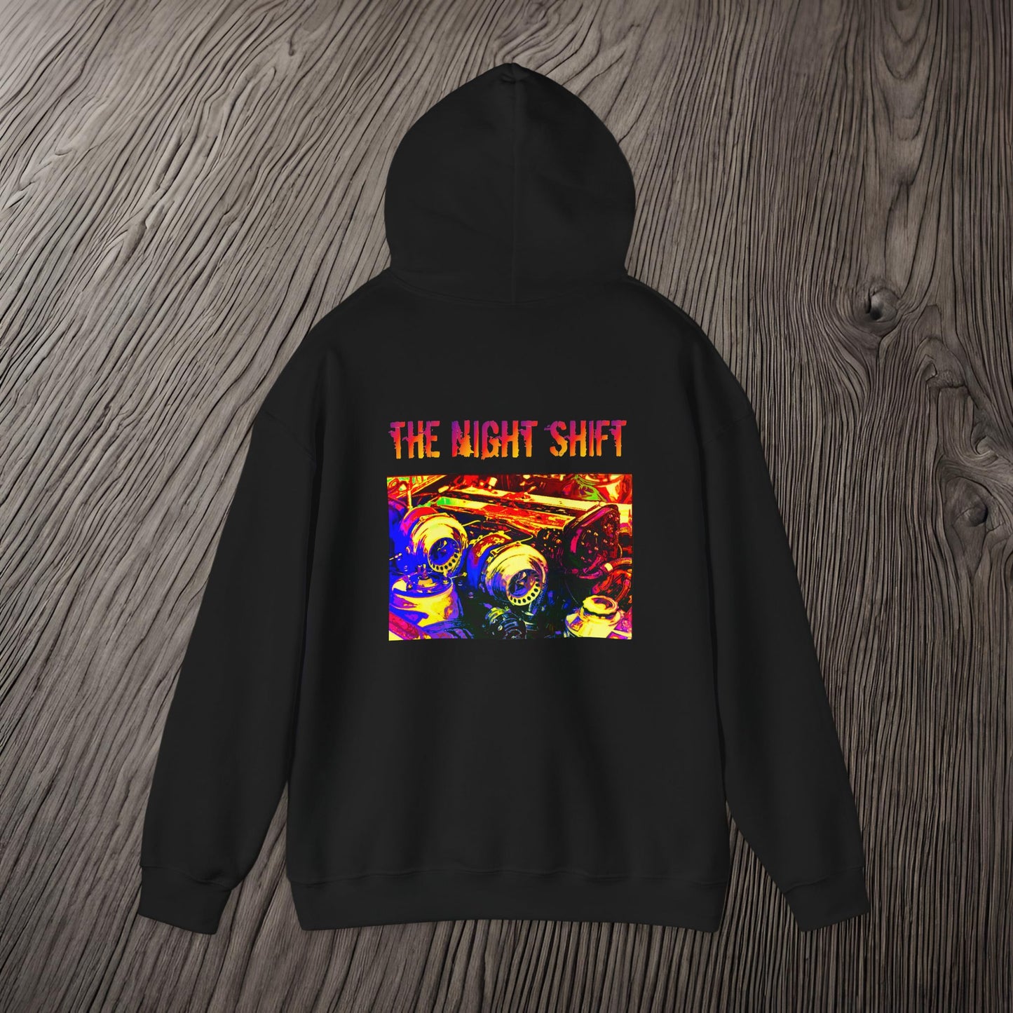 1JZ-GTE Twin Turbo Synthwave-Premium, Ultra Soft Unisex Hoodie Printify by The Night Shift Automotive Apparel