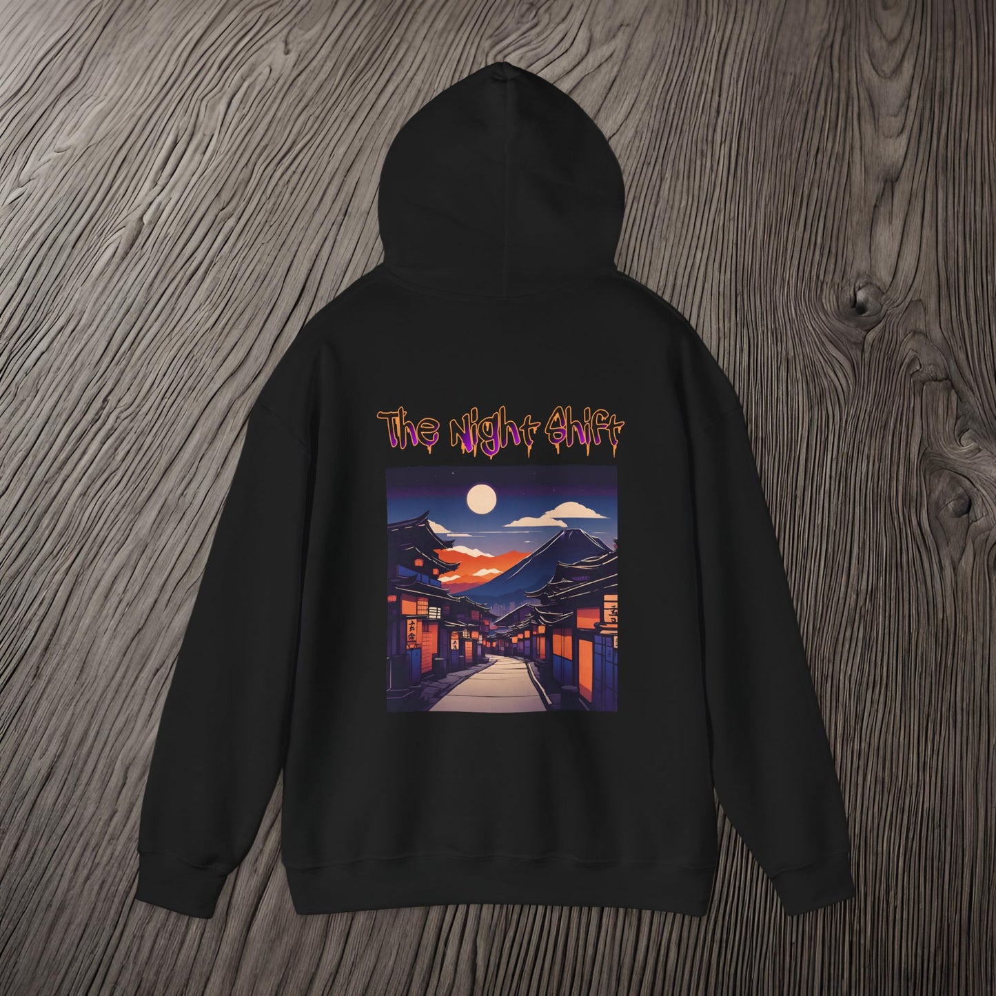 Volcanic Japanese Traditional Village-Ultra Soft, Premium Hoodie Printify by The Night Shift Automotive Apparel