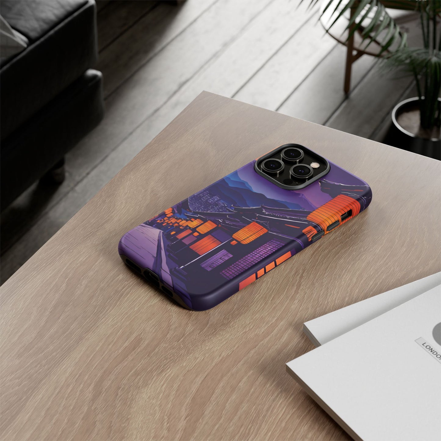 Traditional Japanese Village Countryside-Dual Layer Ultra Tough Phone Case iPhone 14 Pro Max Matte Printify by The Night Shift Automotive Apparel