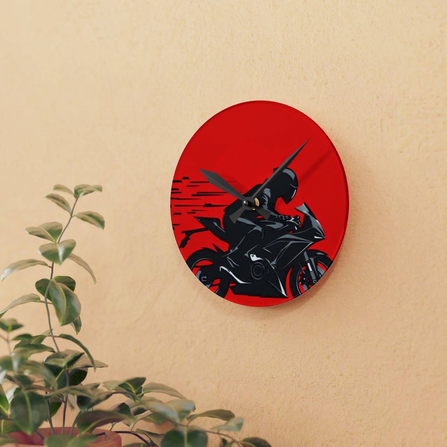 Escape Reality Motorcycle-Acrylic Wall Clock