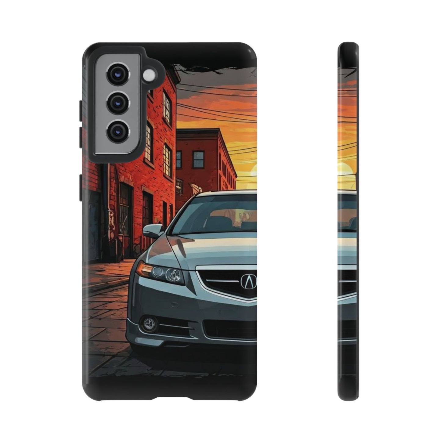 Acura TL Street Life-Dual Layer Ultra Tough Phone Case Samsung Galaxy S21 Glossy Printify by The Night Shift Automotive Apparel