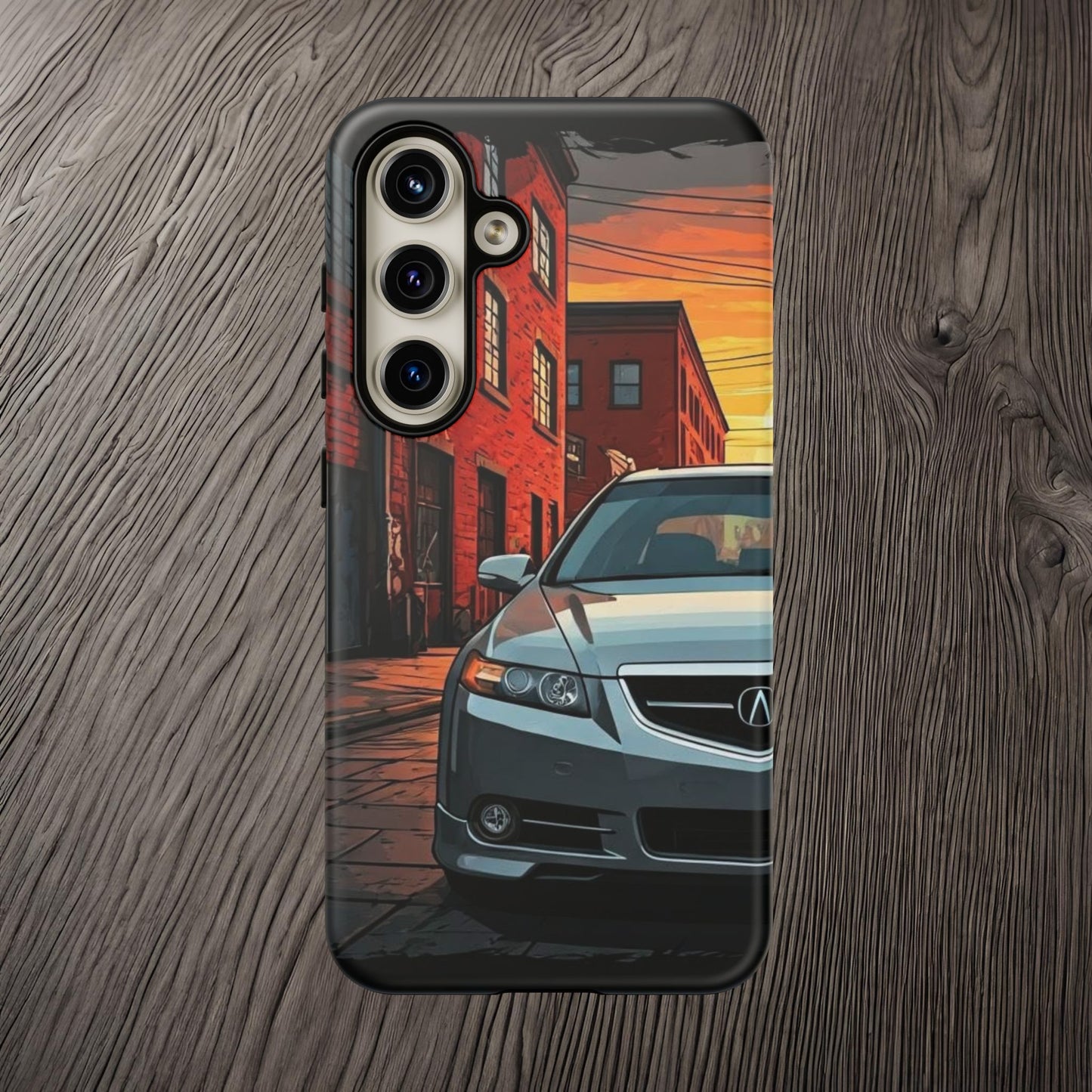 Acura TL Street Life-Dual Layer Ultra Tough Phone Case Samsung Galaxy S24 Matte Printify by The Night Shift Automotive Apparel