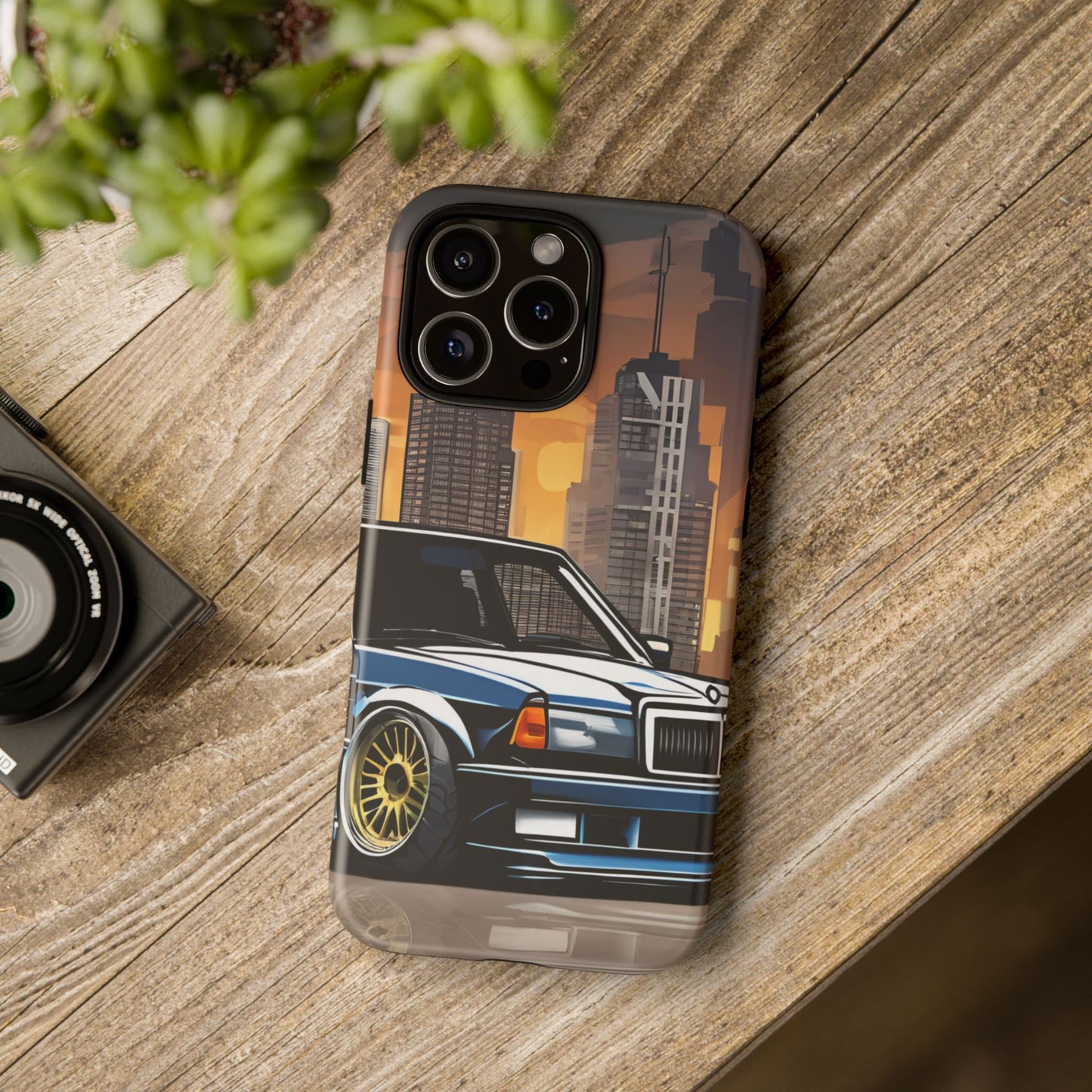 Mercedes Benz 190e Evo-Dual Layer Ultra Tough Phone Case iPhone 16 Pro Max Matte Printify by The Night Shift Automotive Apparel