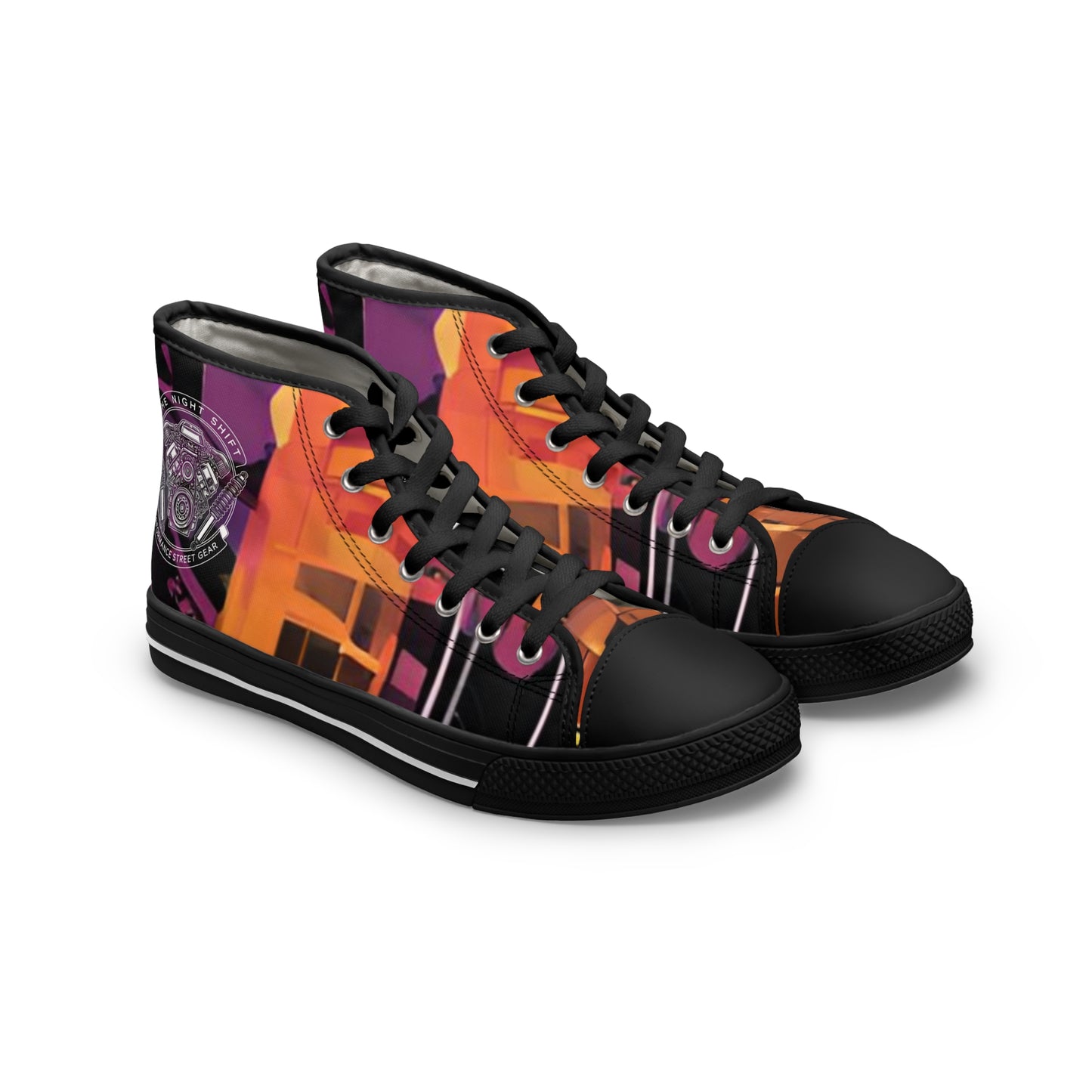 The Night Shift-Women's Canvas High Tops
