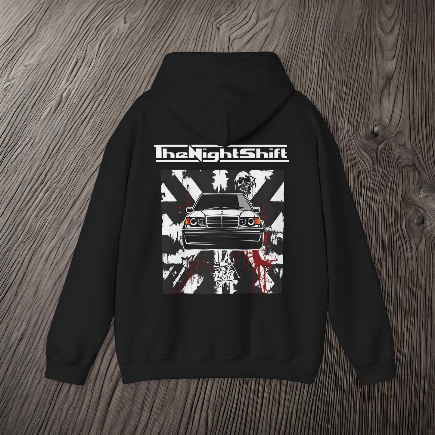 Mercedes Benz 190e Evo 2 AMG-Ultra Soft, Premium Hoodie Printify by The Night Shift Automotive Apparel