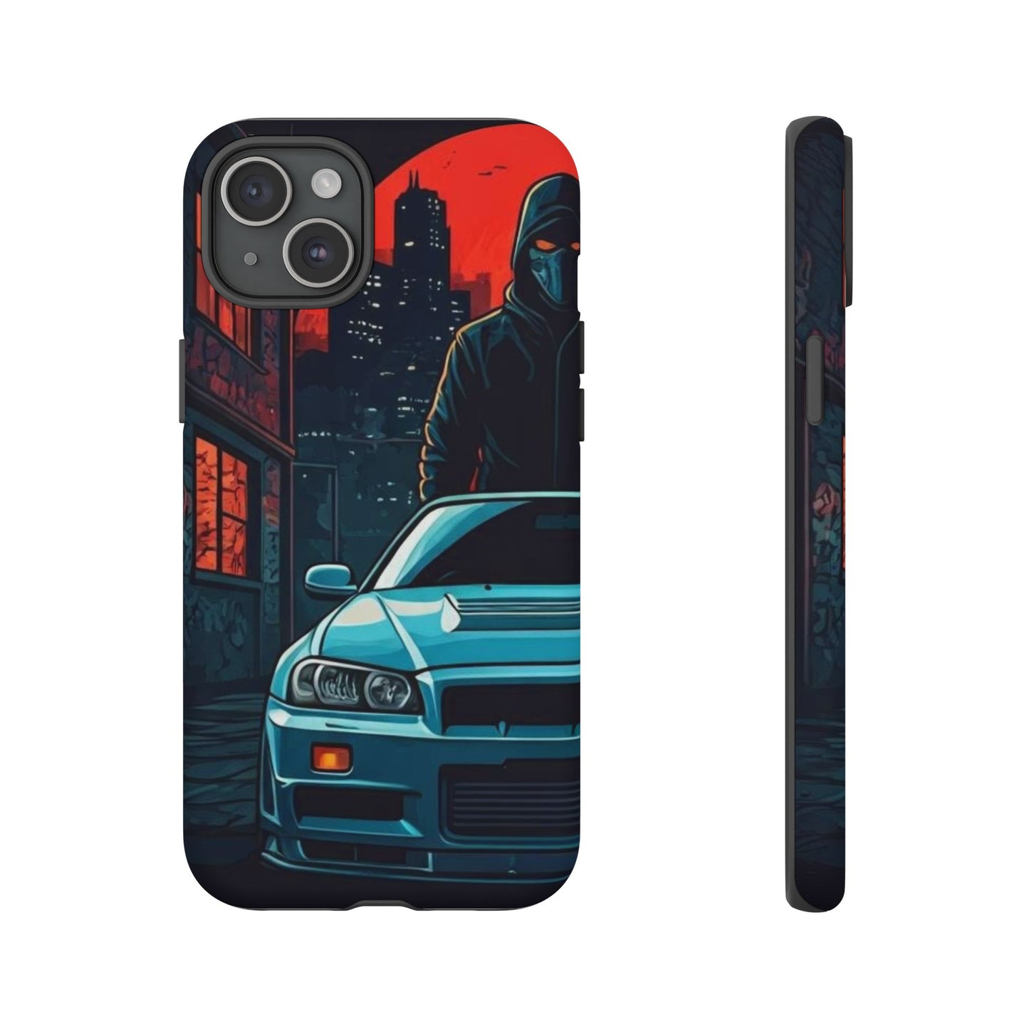 Nissan Skyline R34 Street Life-Dual Layer Ultra Tough Phone Case Printify by The Night Shift Automotive Apparel