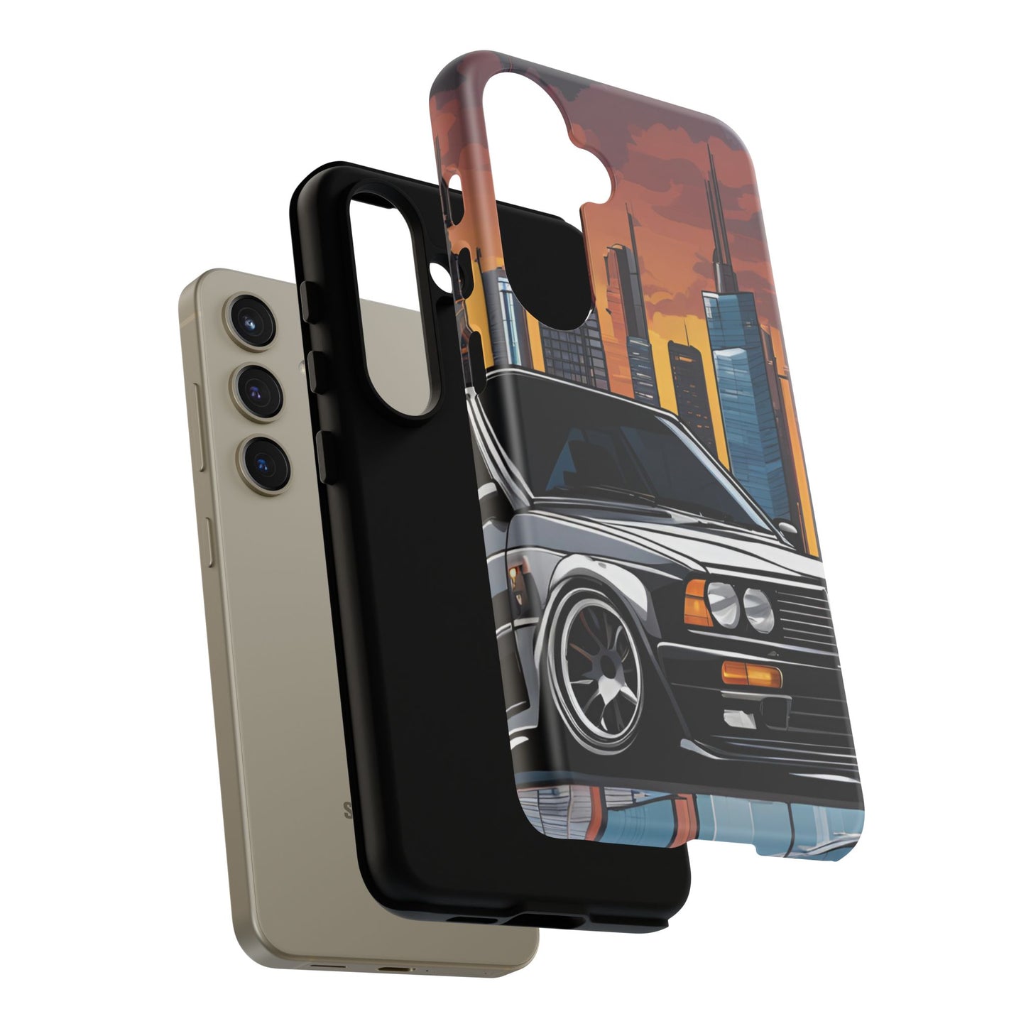 BMW E30 M3-Dual Layer Ultra Tough Phone Case Printify by The Night Shift Automotive Apparel