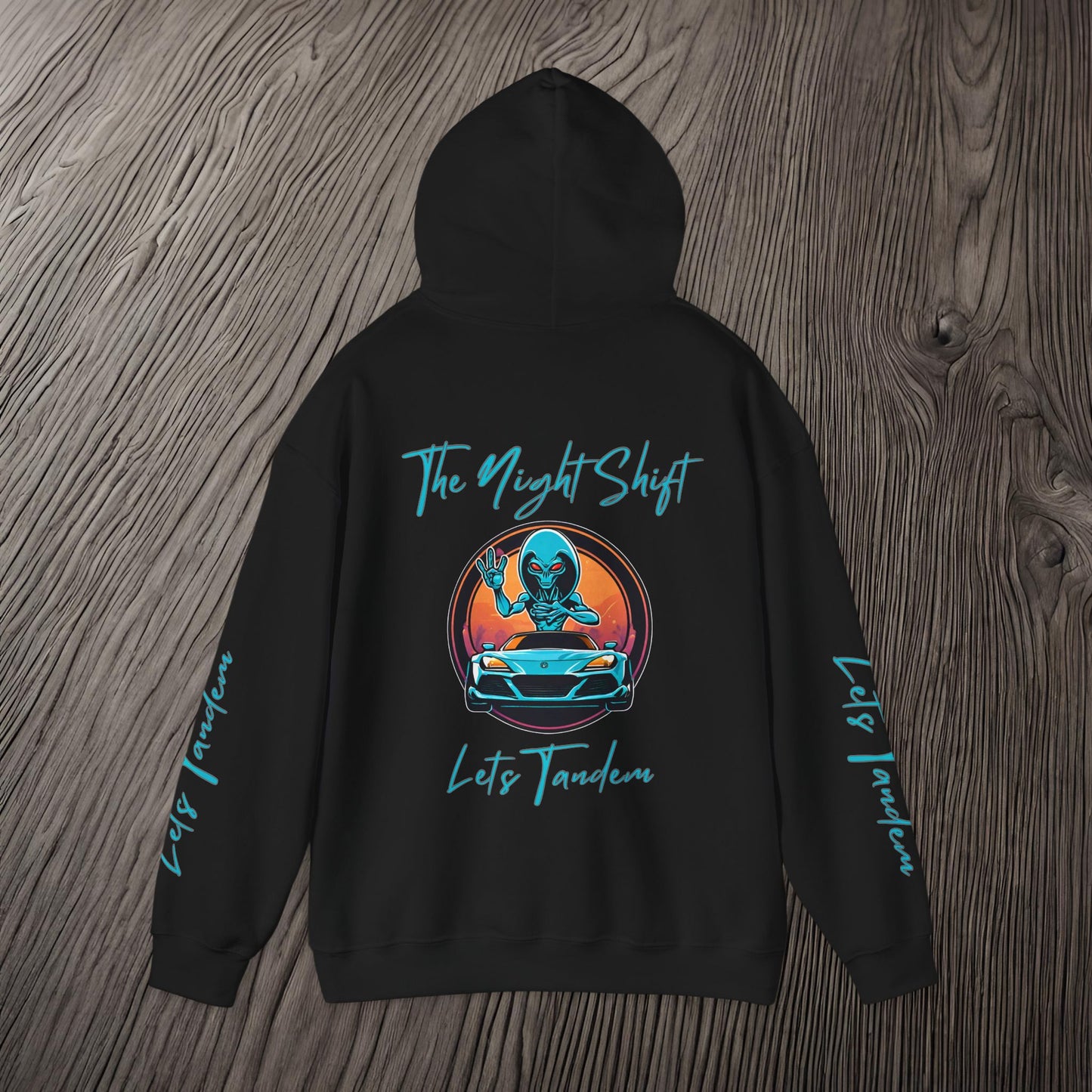 Lets Tandem Alien-Premium, Ultra Soft Unisex Hoodie Printify by The Night Shift Automotive Apparel