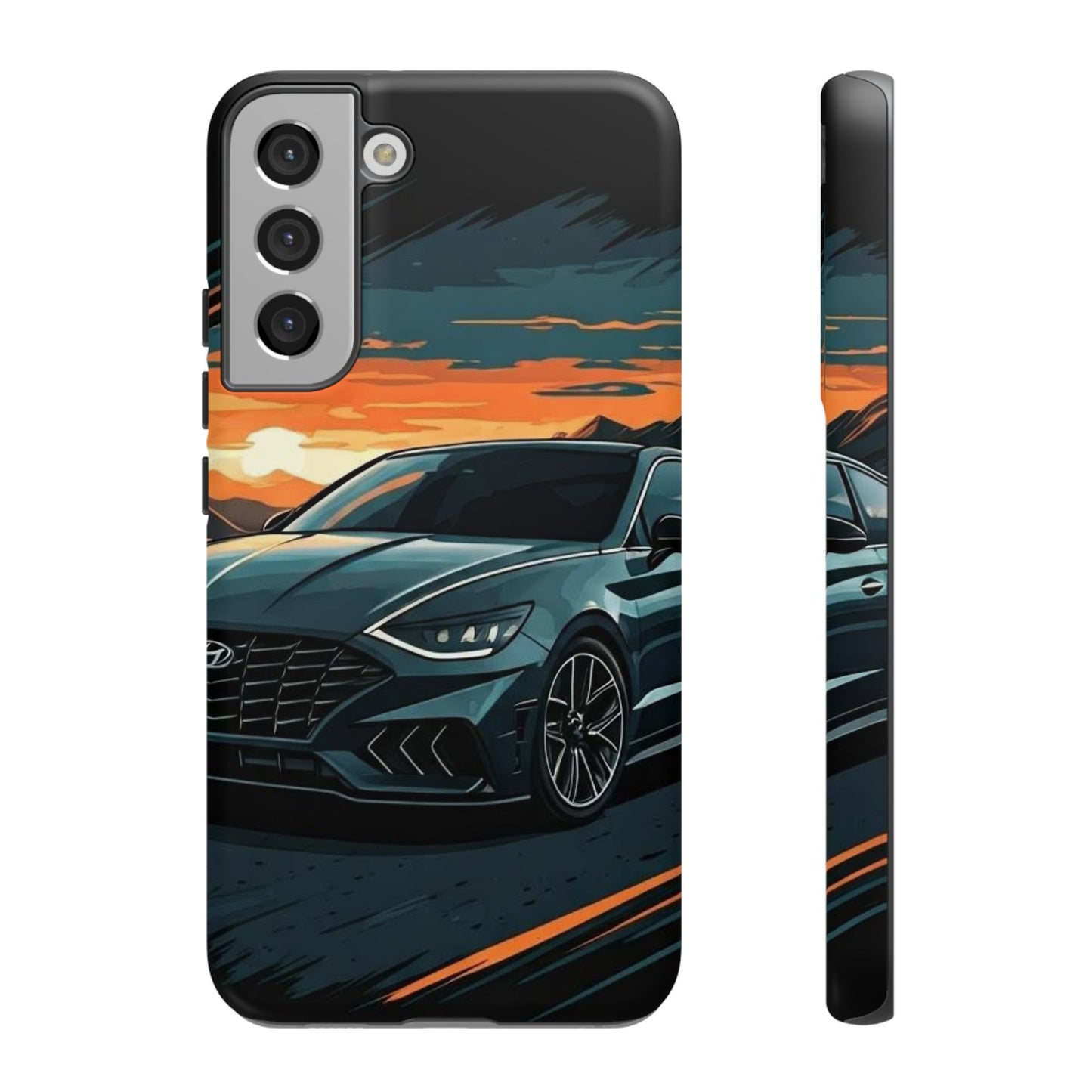 Hyundai Sonata-Sunset Drive-Dual Layer Ultra Tough Phone Case Printify by The Night Shift Automotive Apparel
