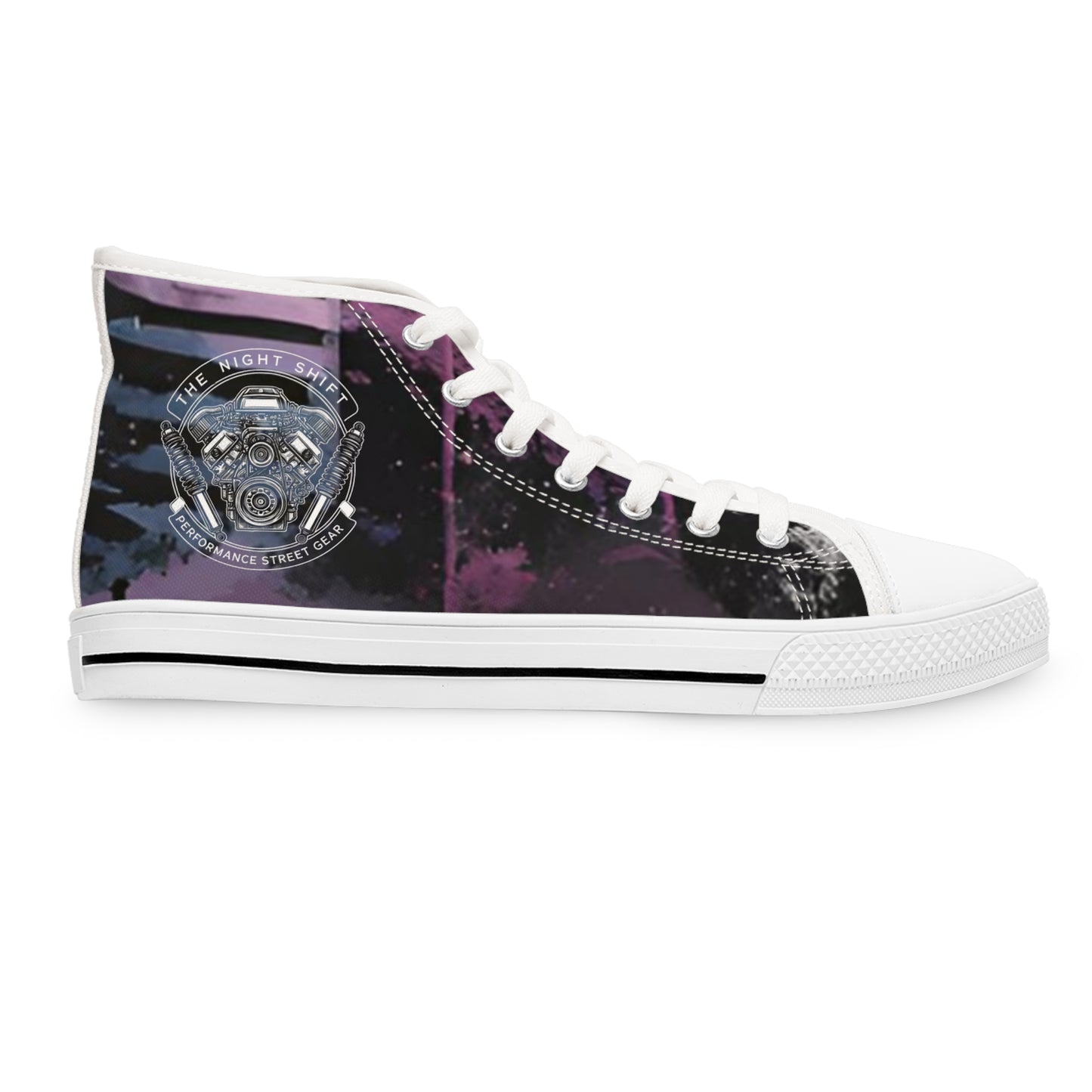 The Night Shift-Women's Canvas High Tops