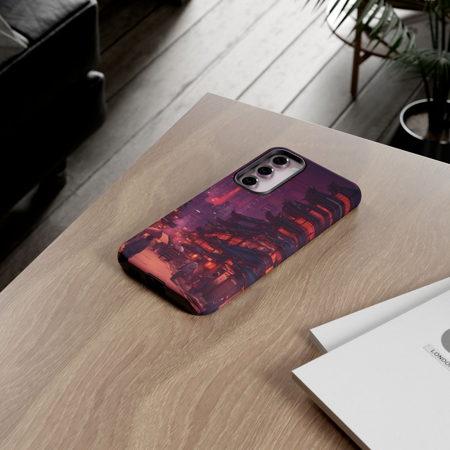 Traditional Japanese Village Countryside-Dual Layer Ultra Tough Phone Case Samsung Galaxy S23 Plus Matte Printify by The Night Shift Automotive Apparel