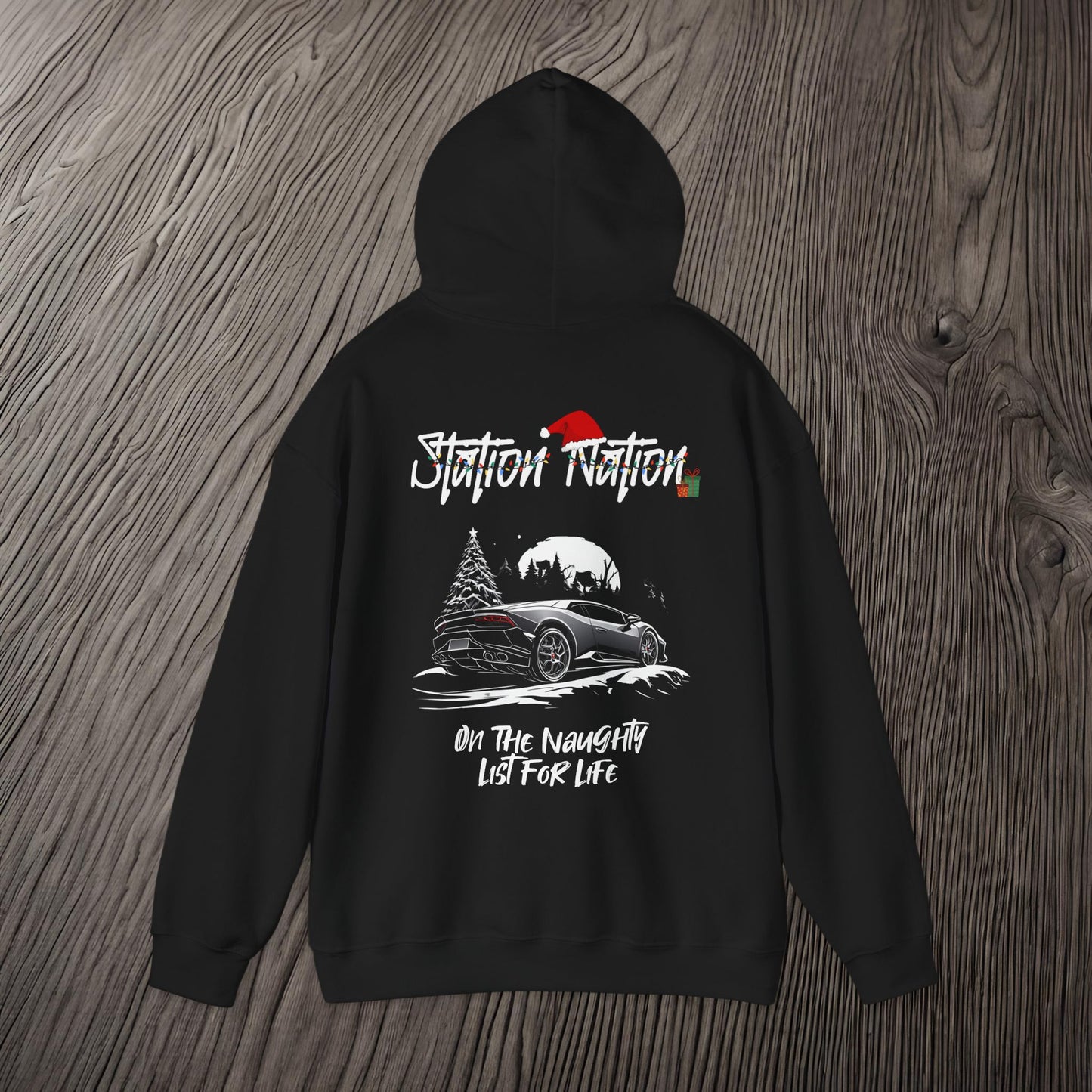 🎁 Christmas Limited Edition Station Nation-Ultra Soft, Premium Hoodie Printify by The Night Shift Automotive Apparel
