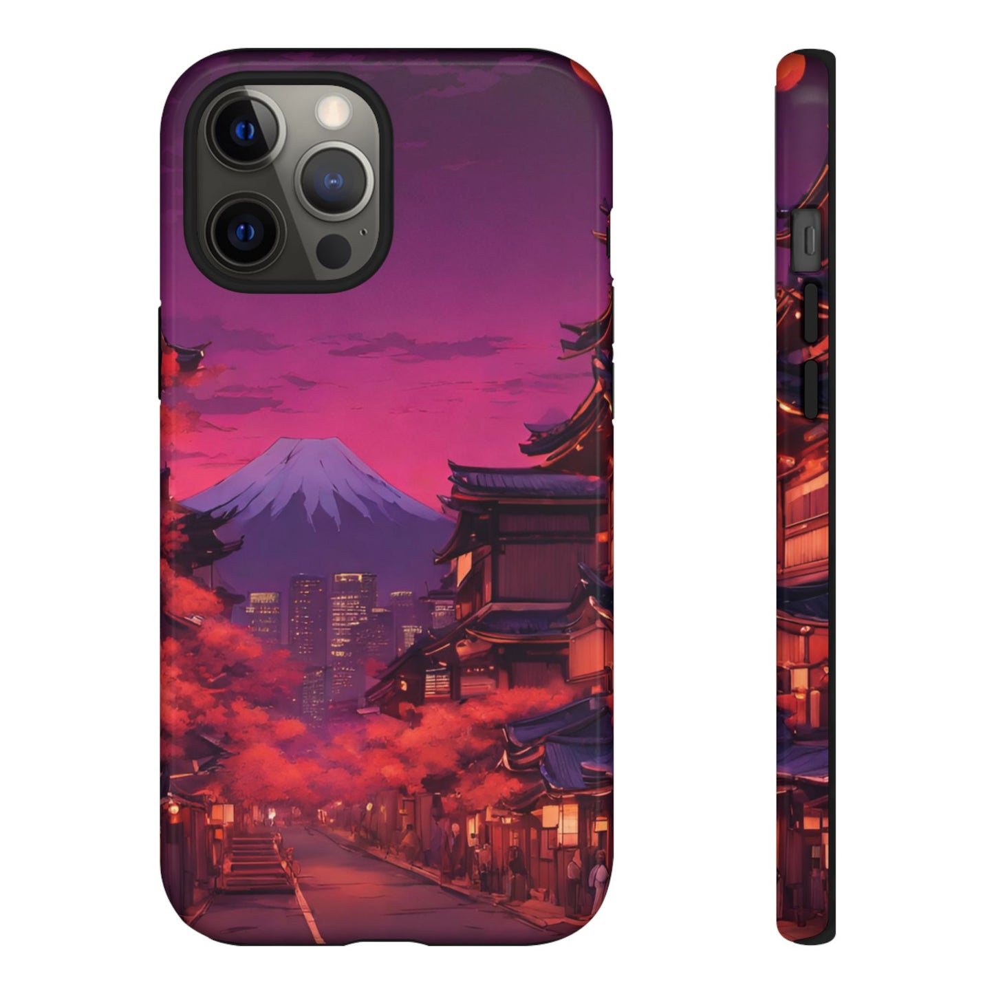 Traditional Japanese Village Countryside-Dual Layer Ultra Tough Phone Case iPhone 12 Pro Max Glossy Printify by The Night Shift Automotive Apparel