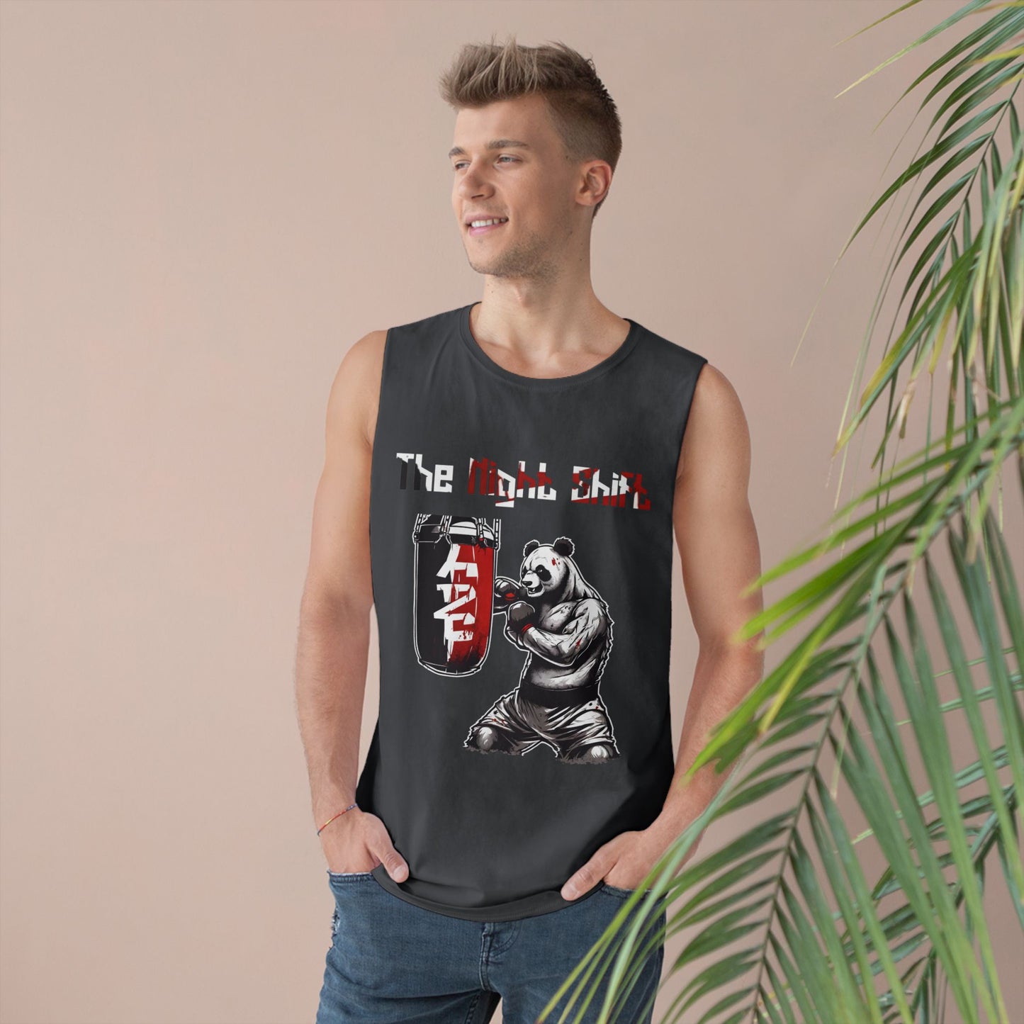 Panda Boxing Champ - Premium Unisex Barnard Tank Top Printify by The Night Shift Automotive Apparel