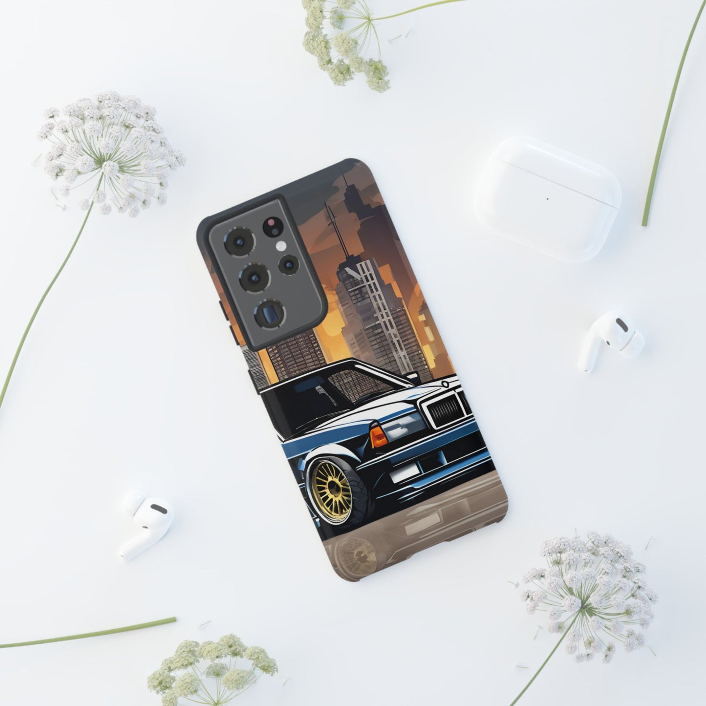 Mercedes Benz 190e Evo-Dual Layer Ultra Tough Phone Case Printify by The Night Shift Automotive Apparel