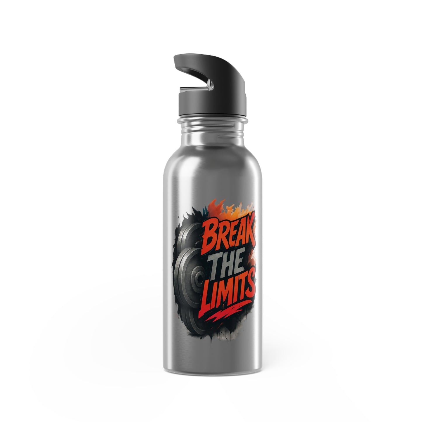 Stainless Steel Water Bottle With Straw, 20oz Printify by The Night Shift Automotive Apparel