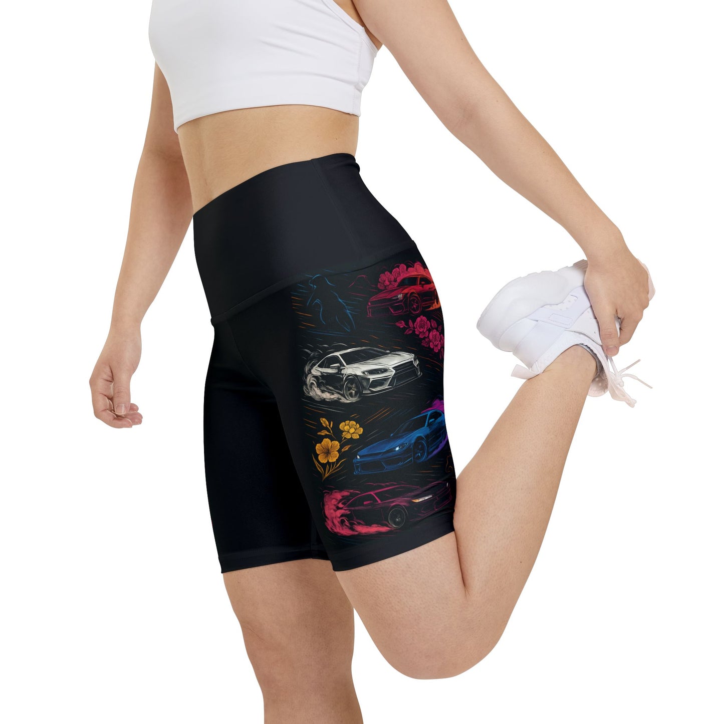 Women's Gym & Fitness Biker Shorts XL Printify by The Night Shift Automotive Apparel