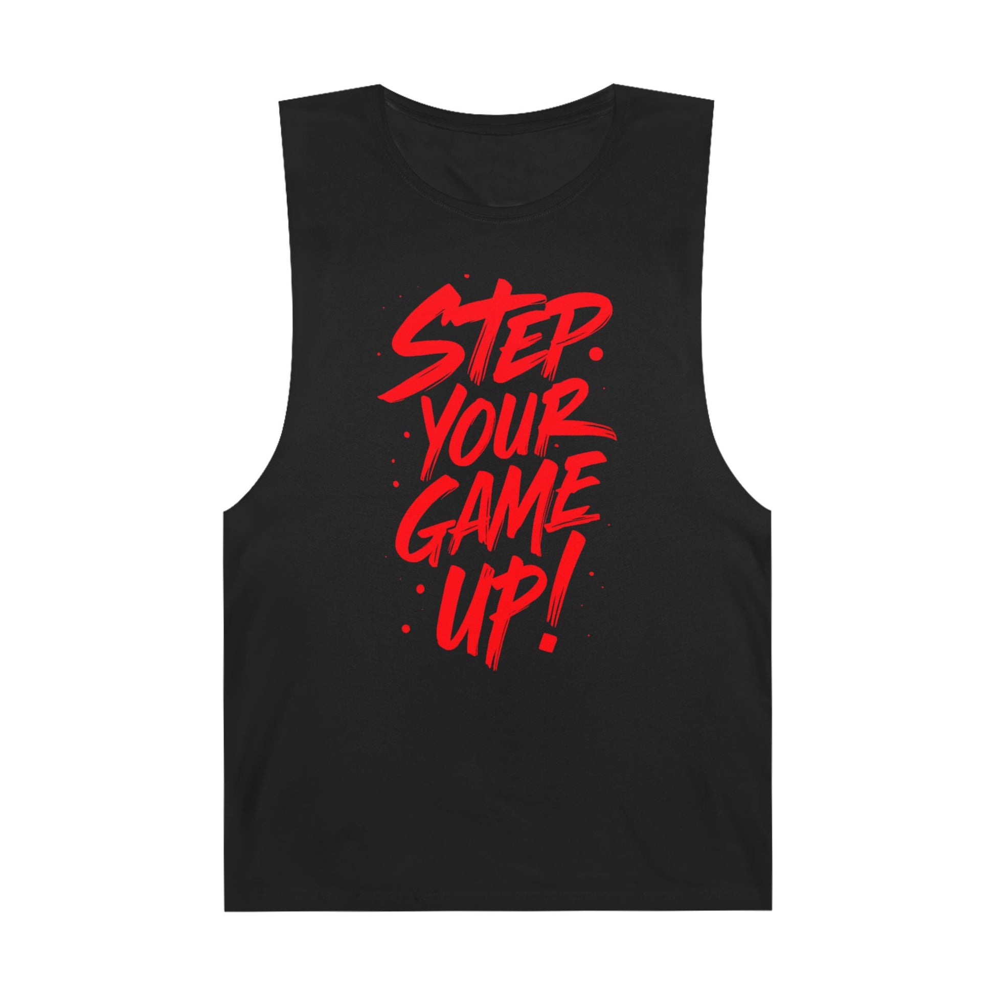 Step Your Game Up - Premium Unisex Barnard Tank Top Black Printify by The Night Shift Automotive Apparel