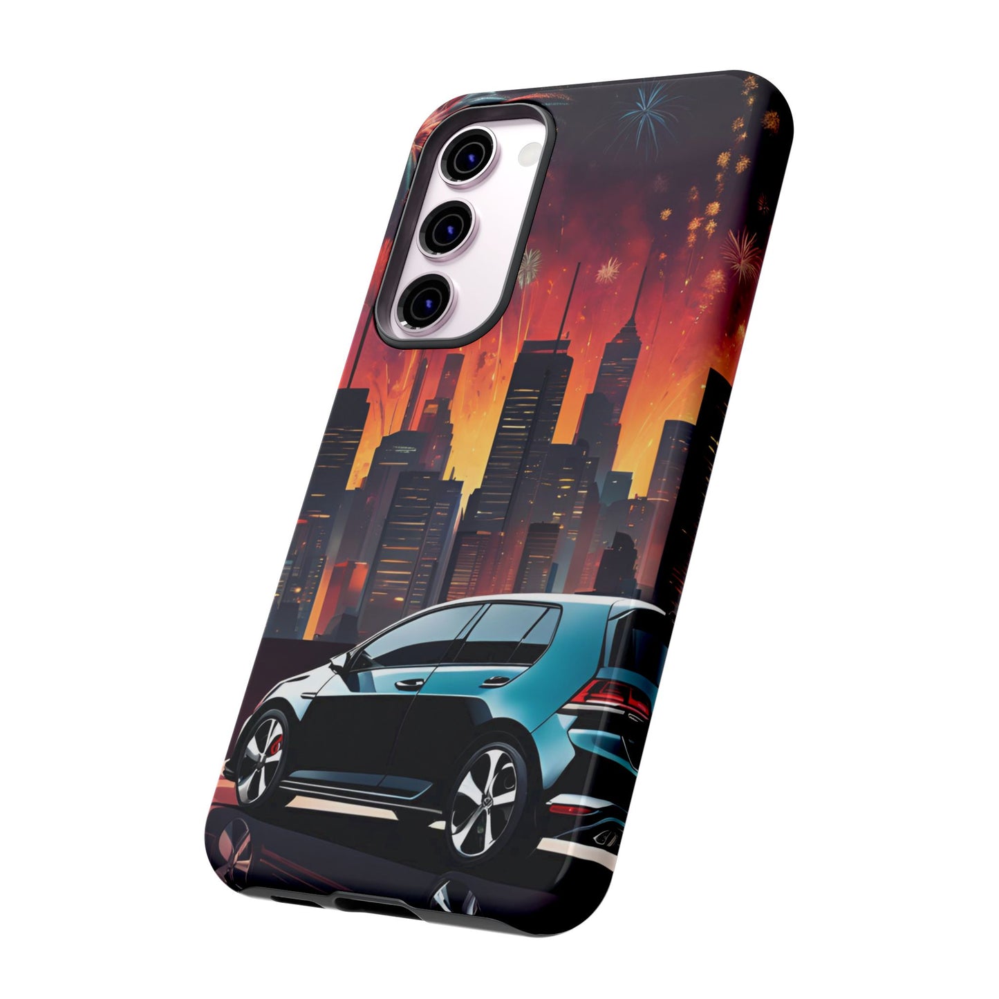 Volkswagon Golf GTI Fireworks-Dual Layer Ultra Tough Phone Case Printify by The Night Shift Automotive Apparel