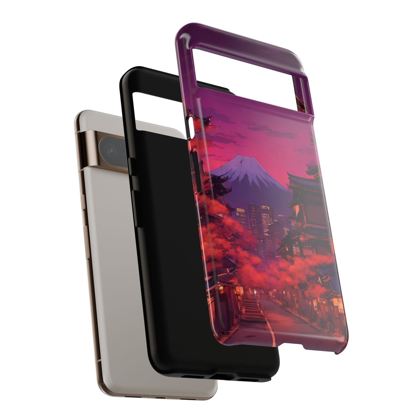 Traditional Japanese Village Countryside-Dual Layer Ultra Tough Phone Case Printify by The Night Shift Automotive Apparel