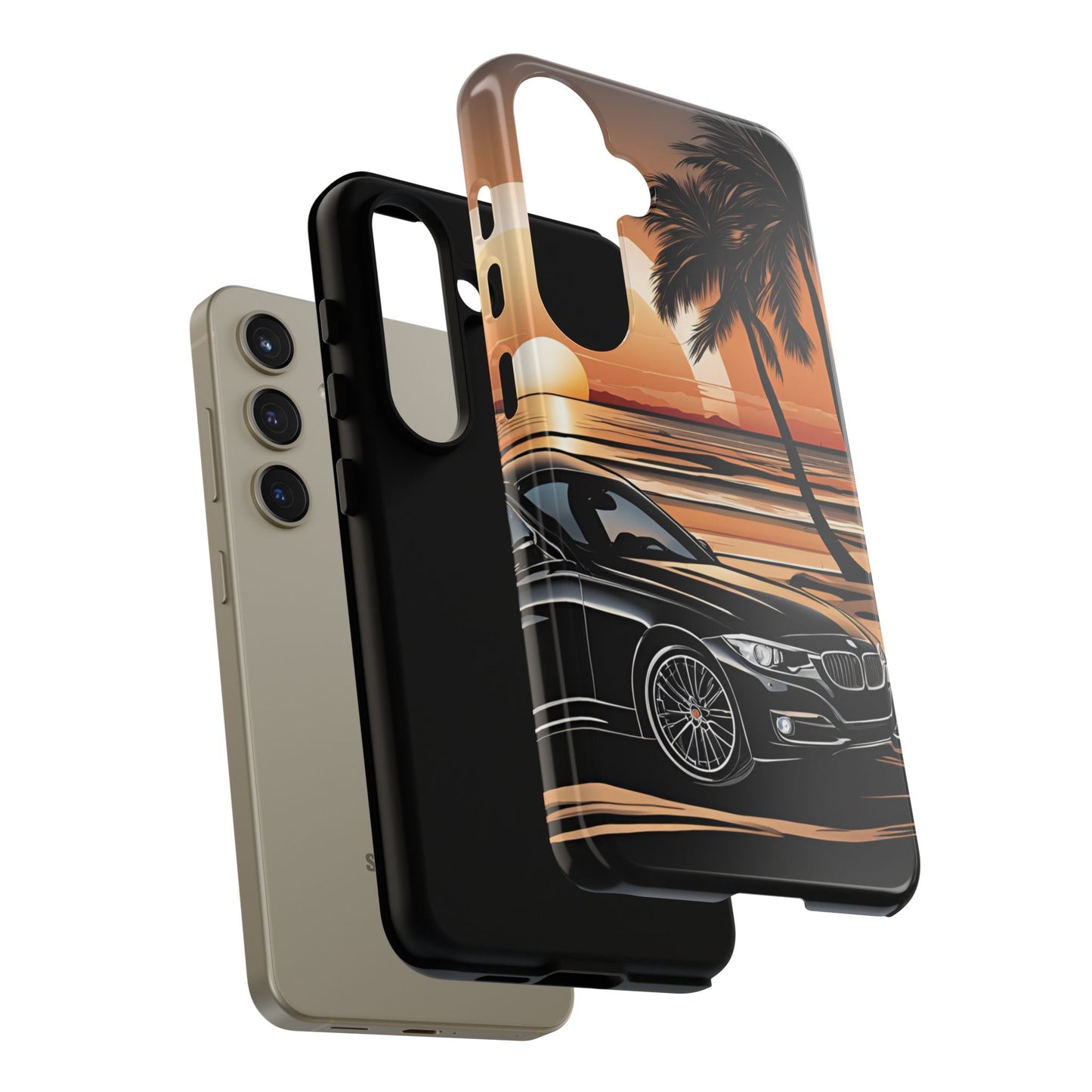 BMW Sunset On The Beach-Dual Layer Ultra Tough Phone Case Printify by The Night Shift Automotive Apparel