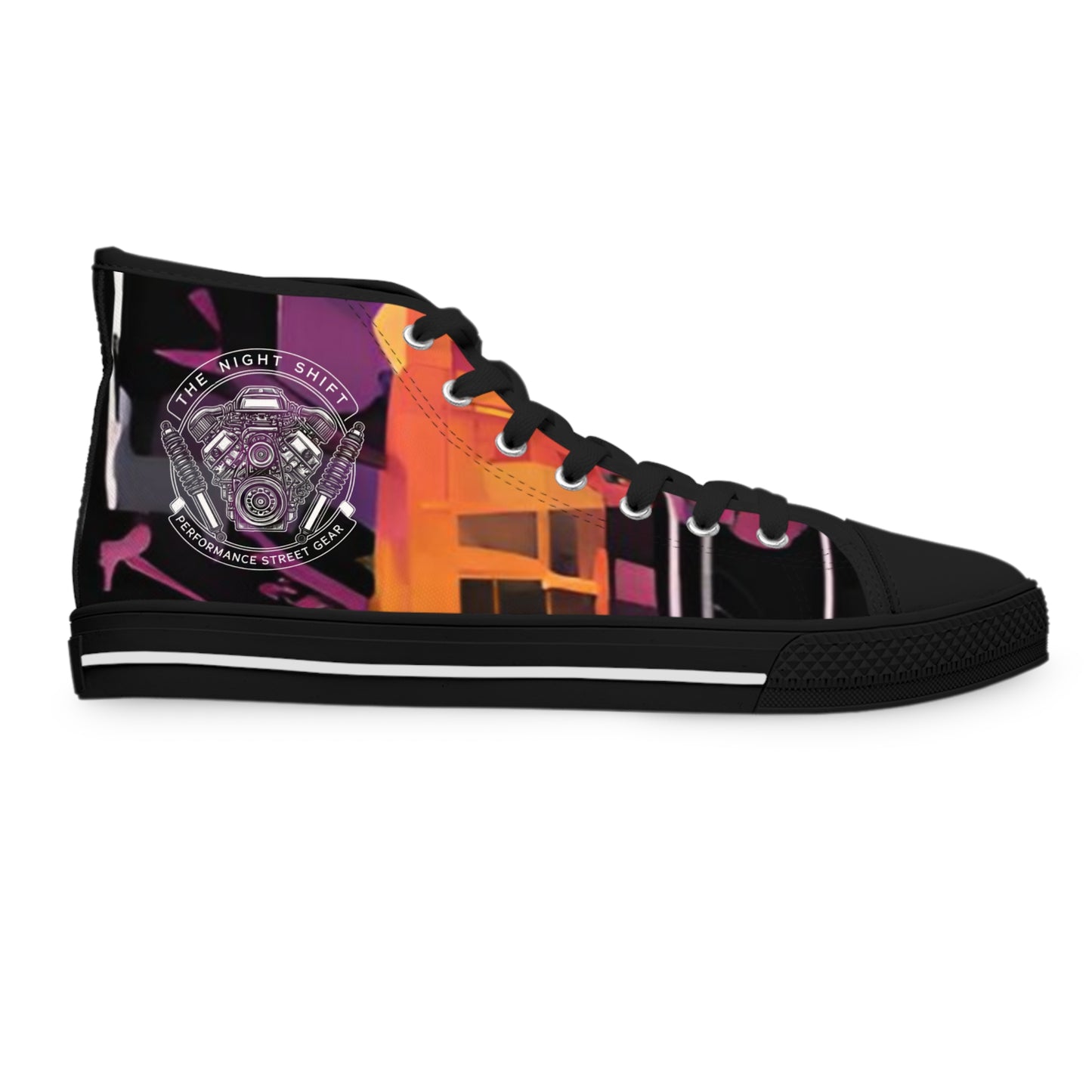 The Night Shift-Women's Canvas High Tops