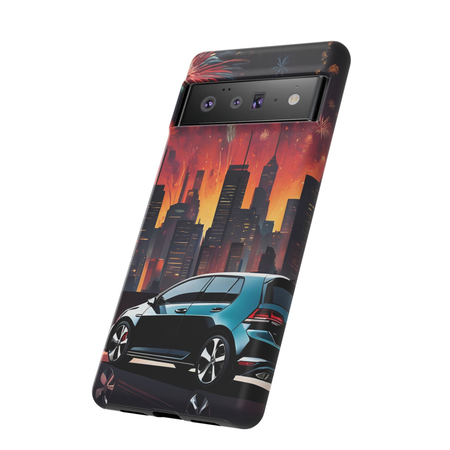 Volkswagon Golf GTI Fireworks-Dual Layer Ultra Tough Phone Case Printify by The Night Shift Automotive Apparel