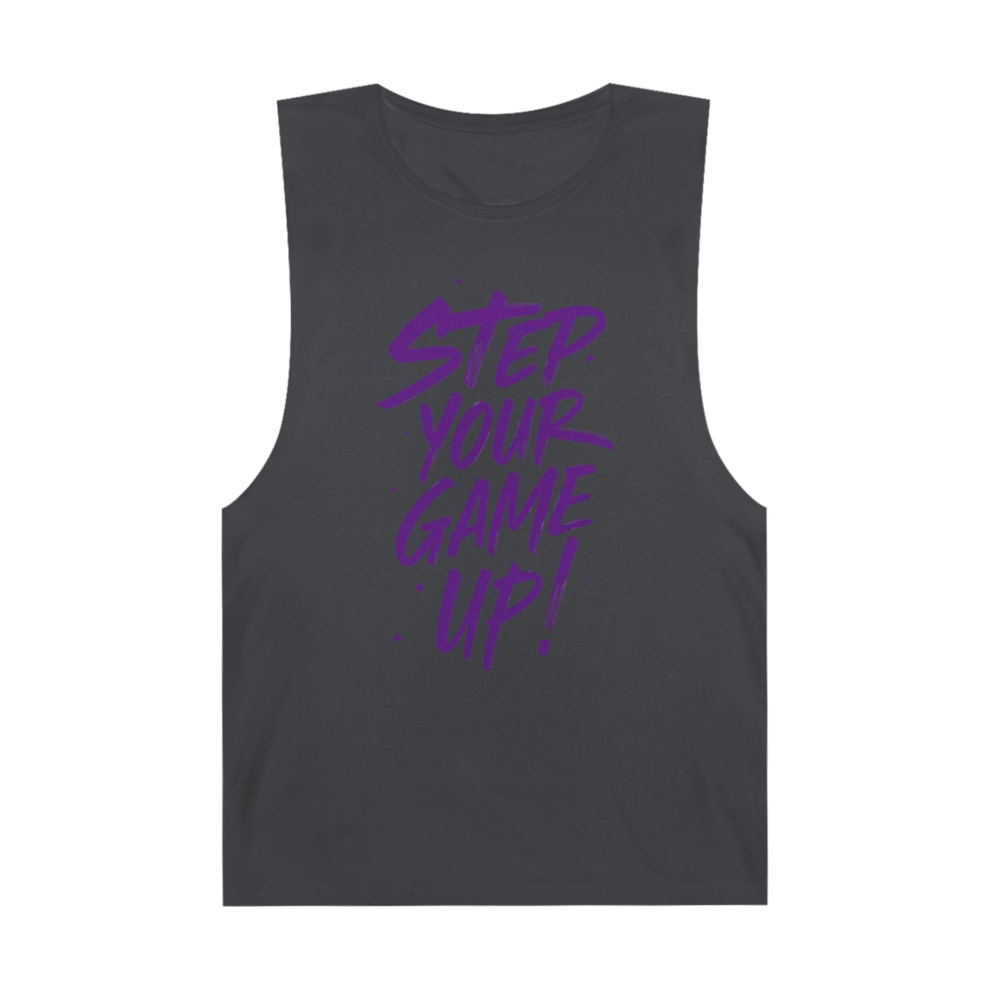 Step Your Game Up - Premium Unisex Barnard Tank Top Coal Printify by The Night Shift Automotive Apparel