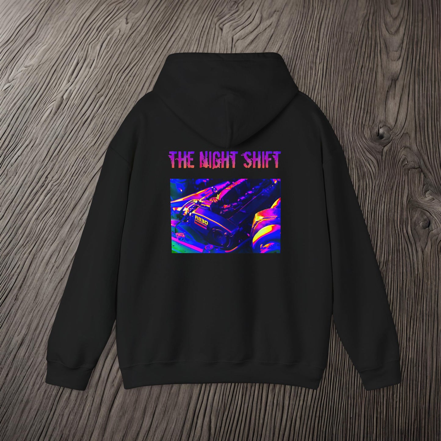 RB30 Synthwave-Premium, Ultra Soft Unisex Hoodie Printify by The Night Shift Automotive Apparel
