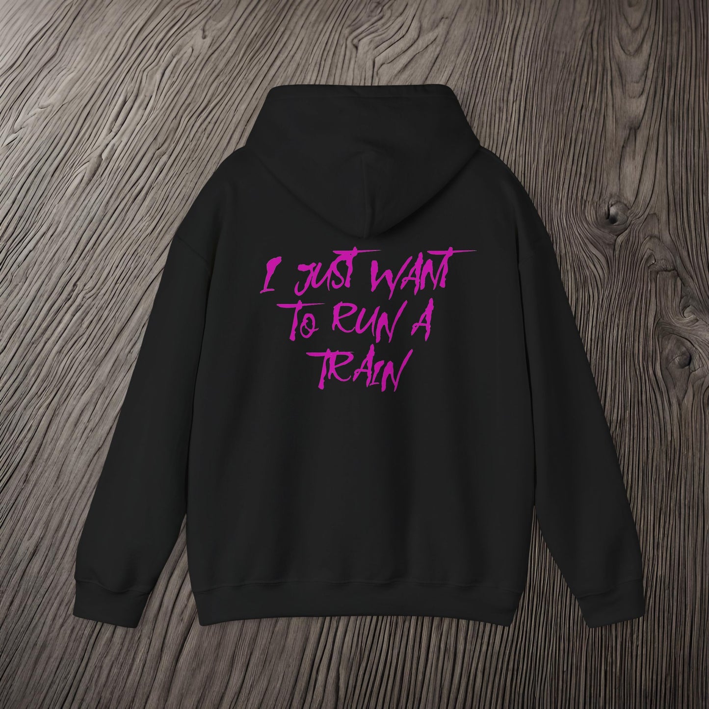 I Just Want To Run A Train-Ultra Soft, Premium Hoodie Printify by The Night Shift Automotive Apparel
