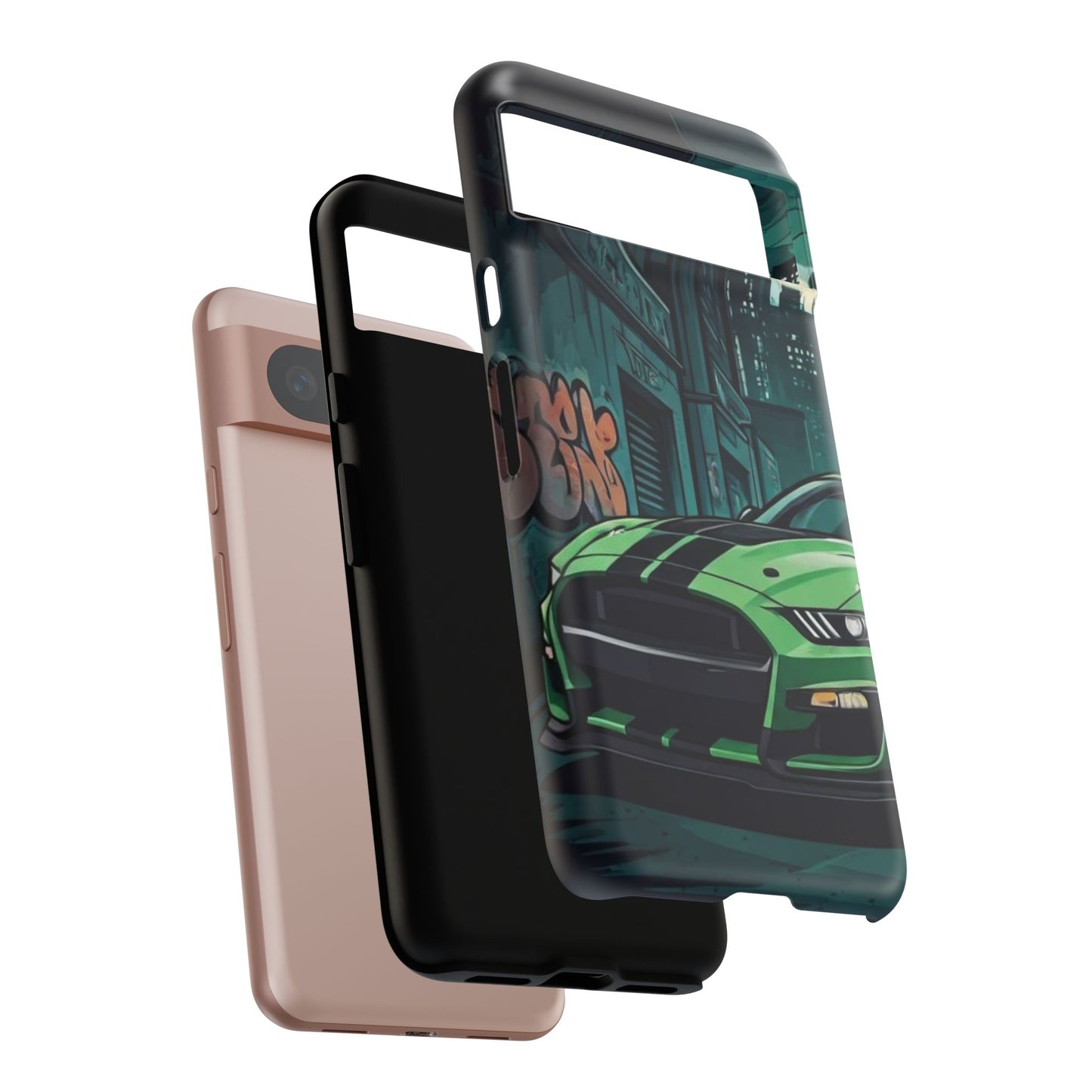 Ford Mustang Shelby GT500 Street Life-Dual Layer Ultra Tough Phone Case Printify by The Night Shift Automotive Apparel