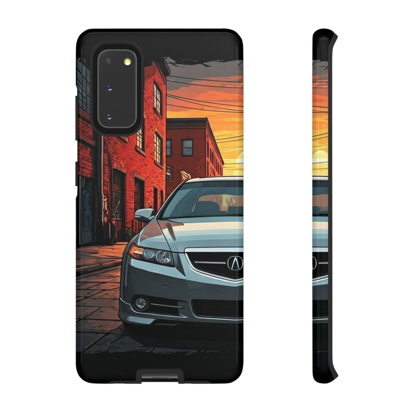Acura TL Street Life-Dual Layer Ultra Tough Phone Case Samsung Galaxy S20 Glossy Printify by The Night Shift Automotive Apparel