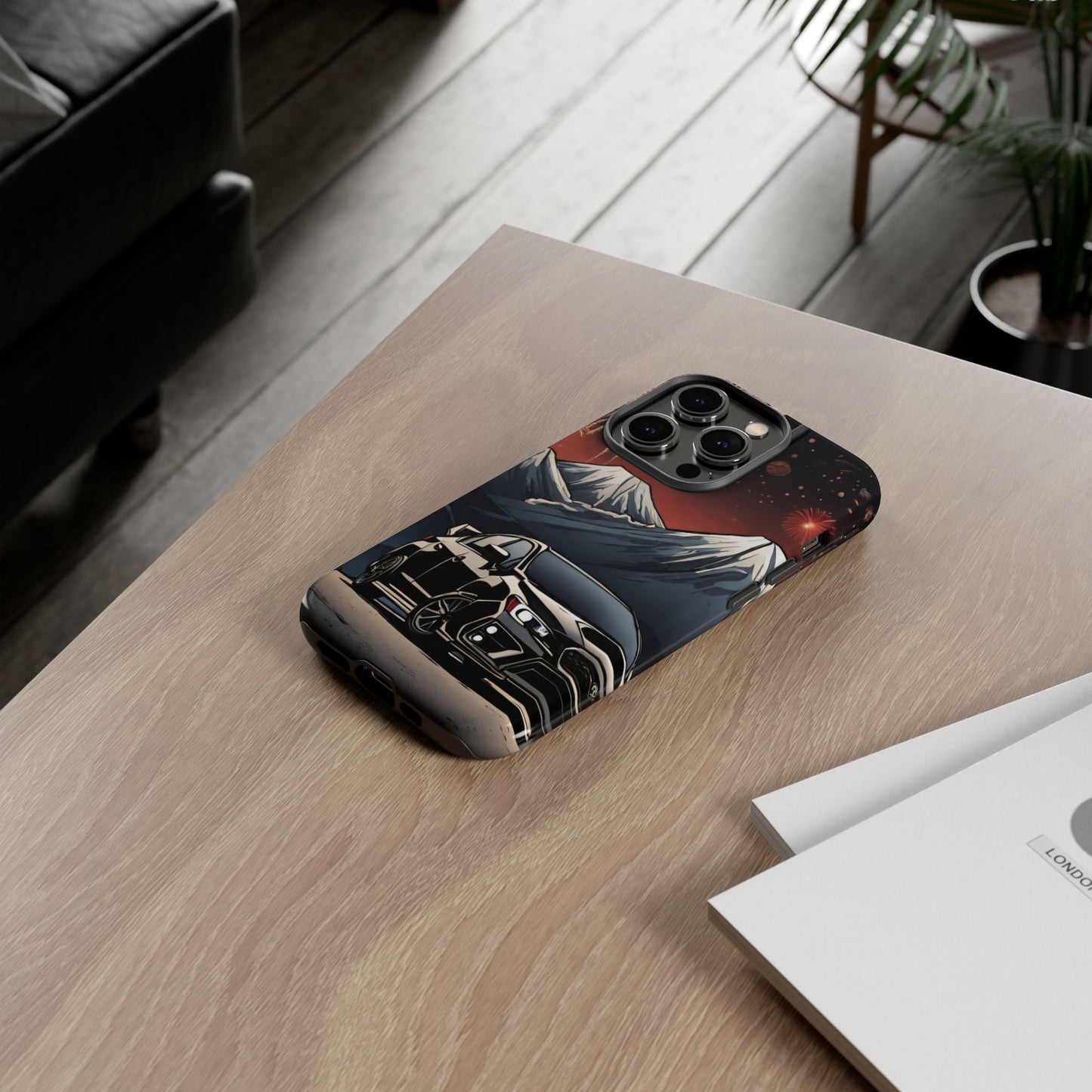 Subaru WRX/STI Fireworks-Dual Layer Ultra Tough Phone Case iPhone 14 Pro Glossy Printify by The Night Shift Automotive Apparel