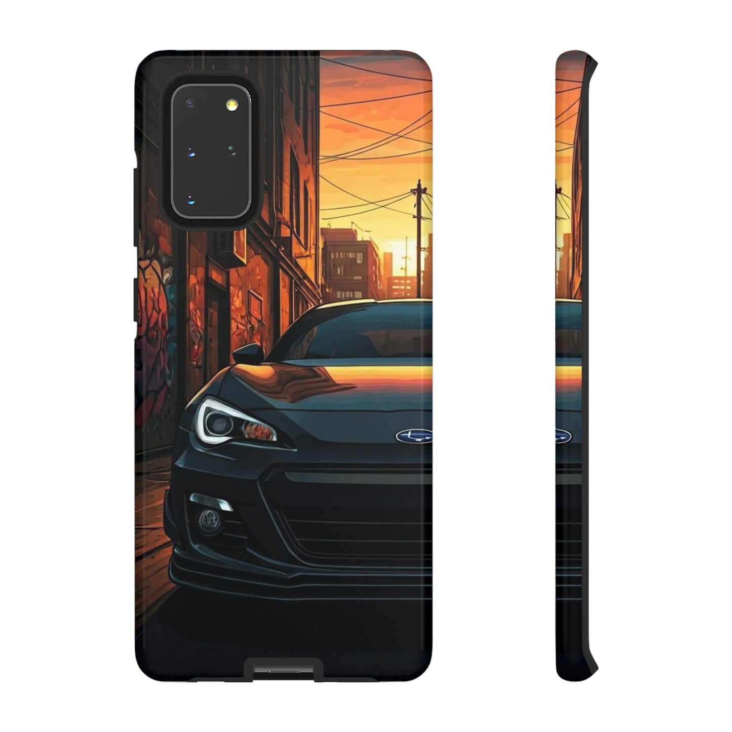 Subaru BRZ Street Life-Dual Layer Ultra Tough Phone Case Samsung Galaxy S20+ Glossy Printify by The Night Shift Automotive Apparel