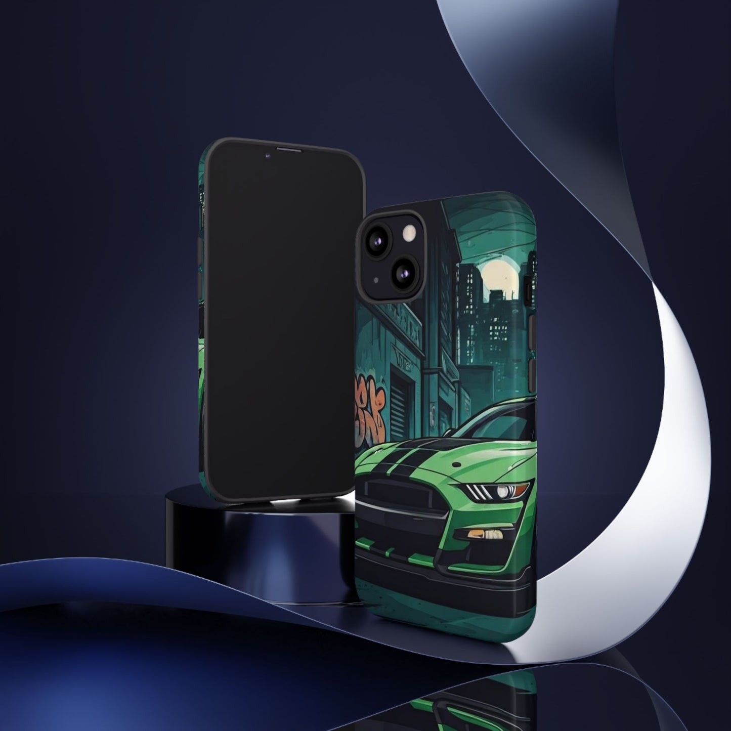 Ford Mustang Shelby GT500 Street Life-Dual Layer Ultra Tough Phone Case iPhone 13 Glossy Printify by The Night Shift Automotive Apparel