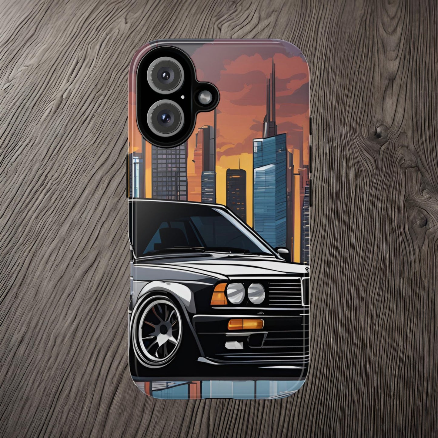 BMW E30 M3-Dual Layer Ultra Tough Phone Case Printify by The Night Shift Automotive Apparel