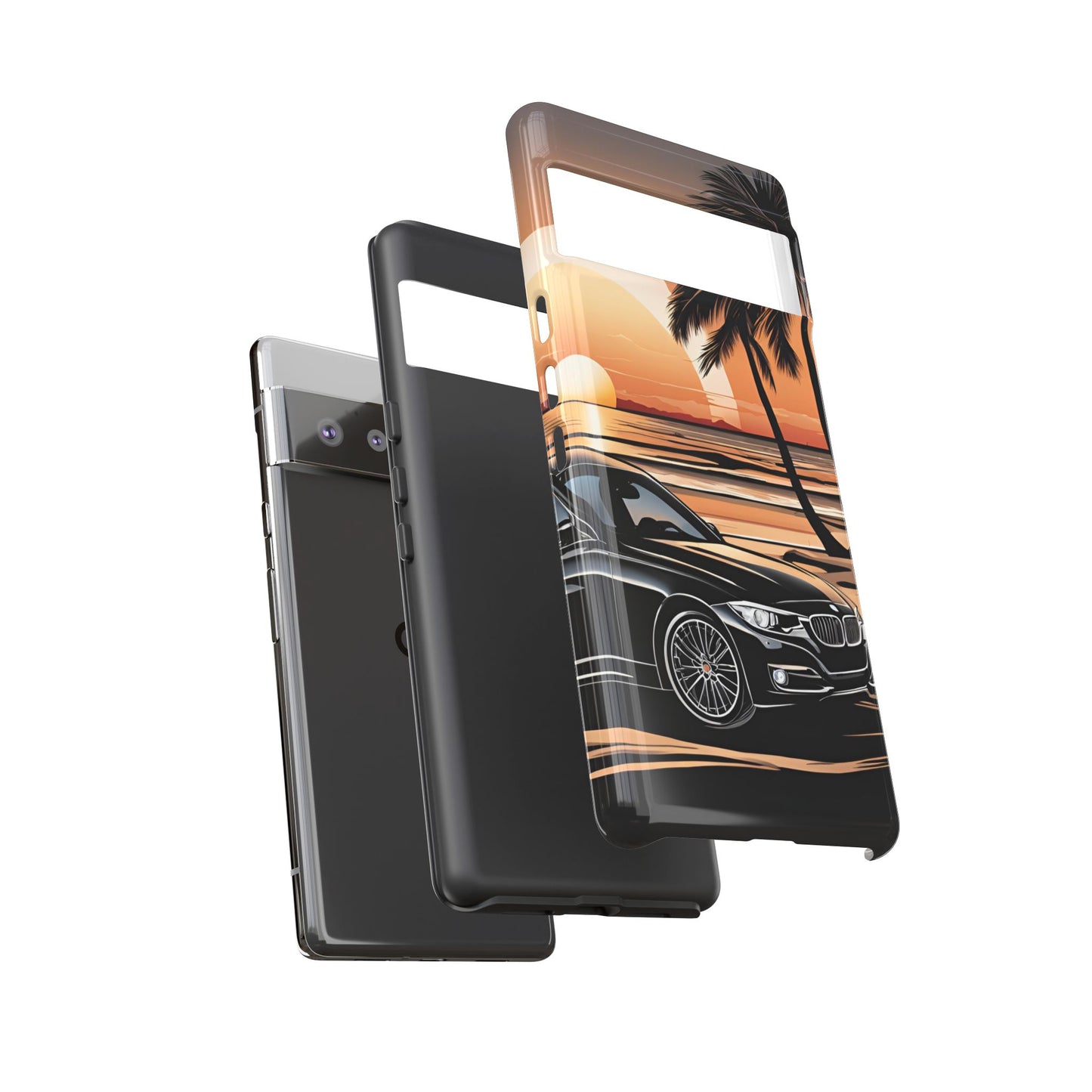 BMW Sunset On The Beach-Dual Layer Ultra Tough Phone Case Printify by The Night Shift Automotive Apparel