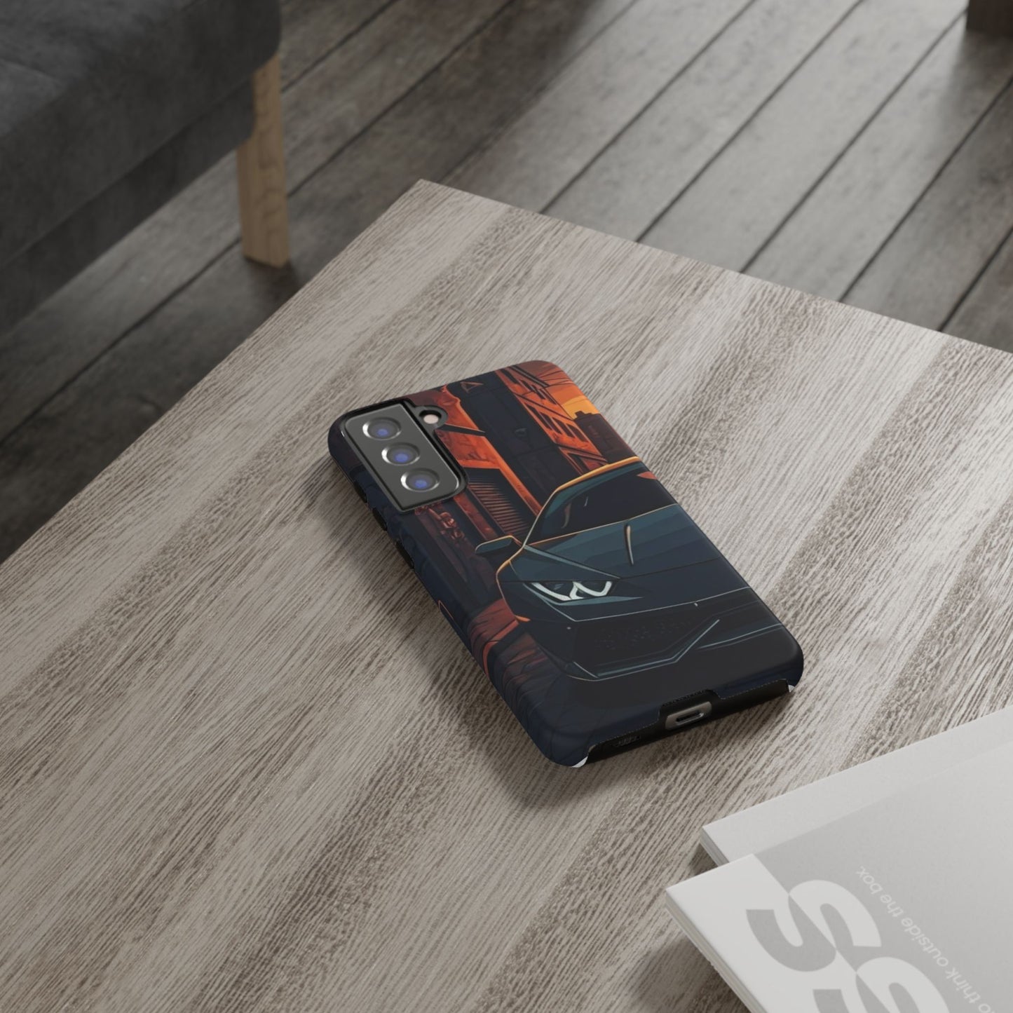 Lamborghini Huracan Street Life-Dual Layer Ultra Tough Phone Case Samsung Galaxy S21 FE Matte Printify by The Night Shift Automotive Apparel