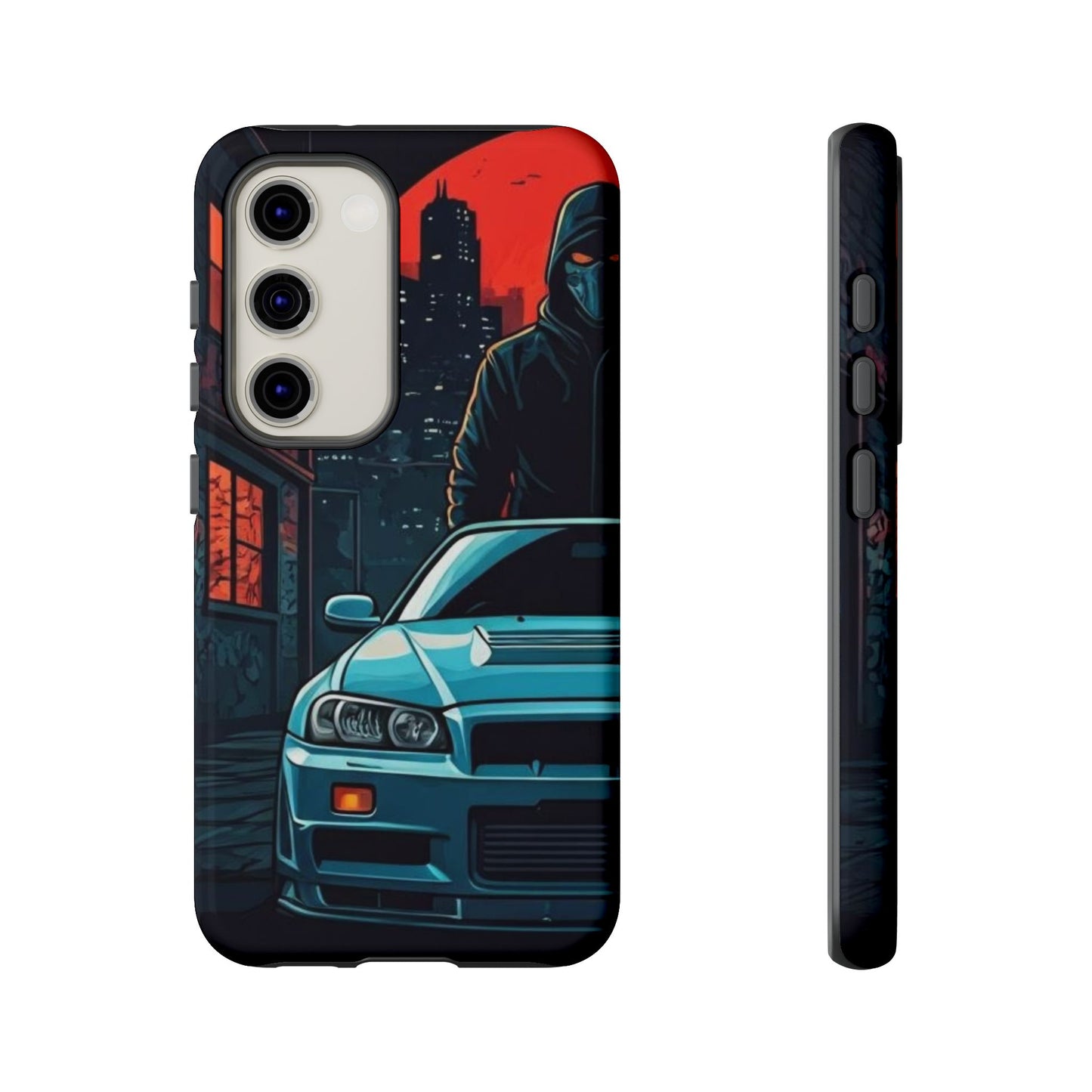 Nissan Skyline R34 Street Life-Dual Layer Ultra Tough Phone Case Printify by The Night Shift Automotive Apparel