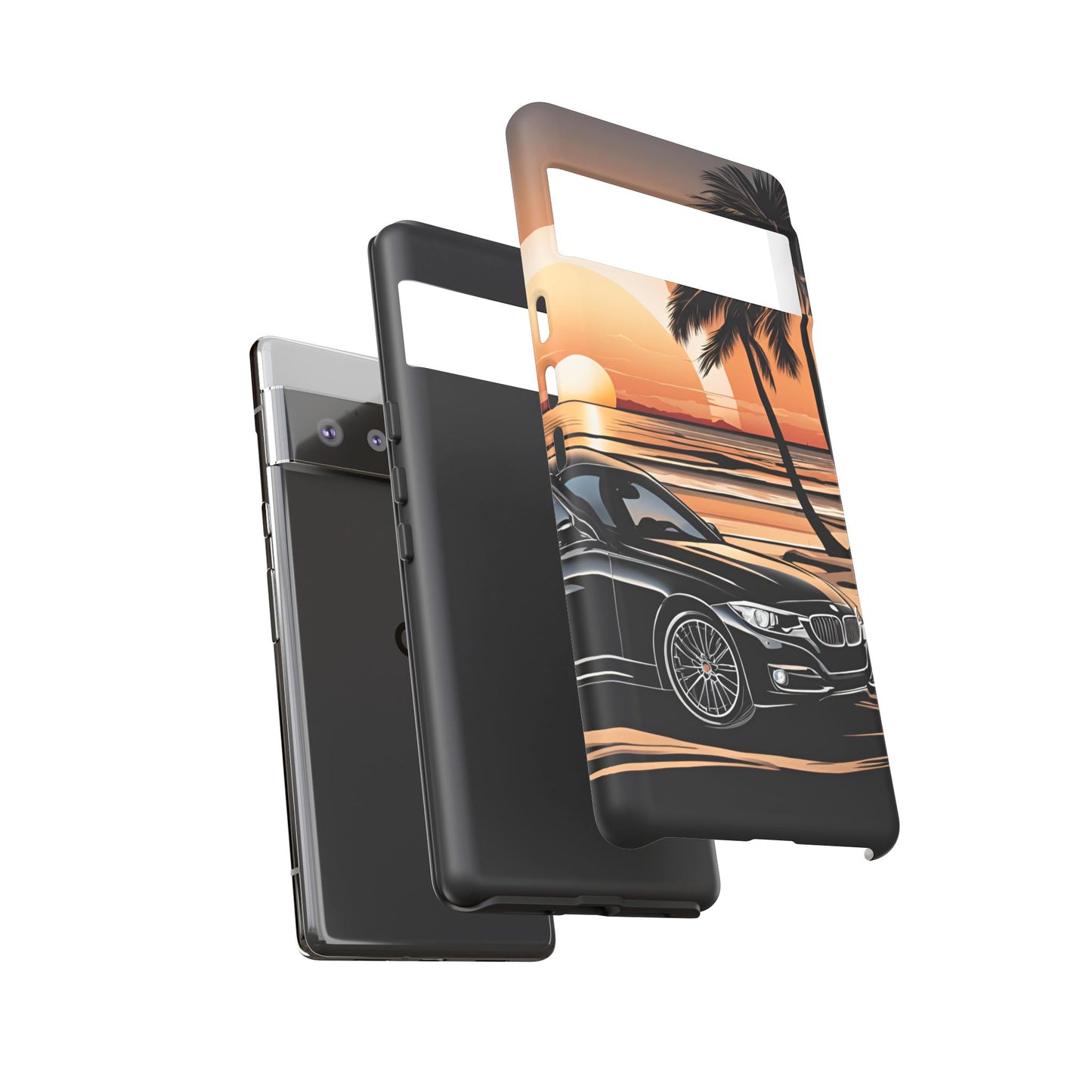BMW Sunset On The Beach-Dual Layer Ultra Tough Phone Case Printify by The Night Shift Automotive Apparel