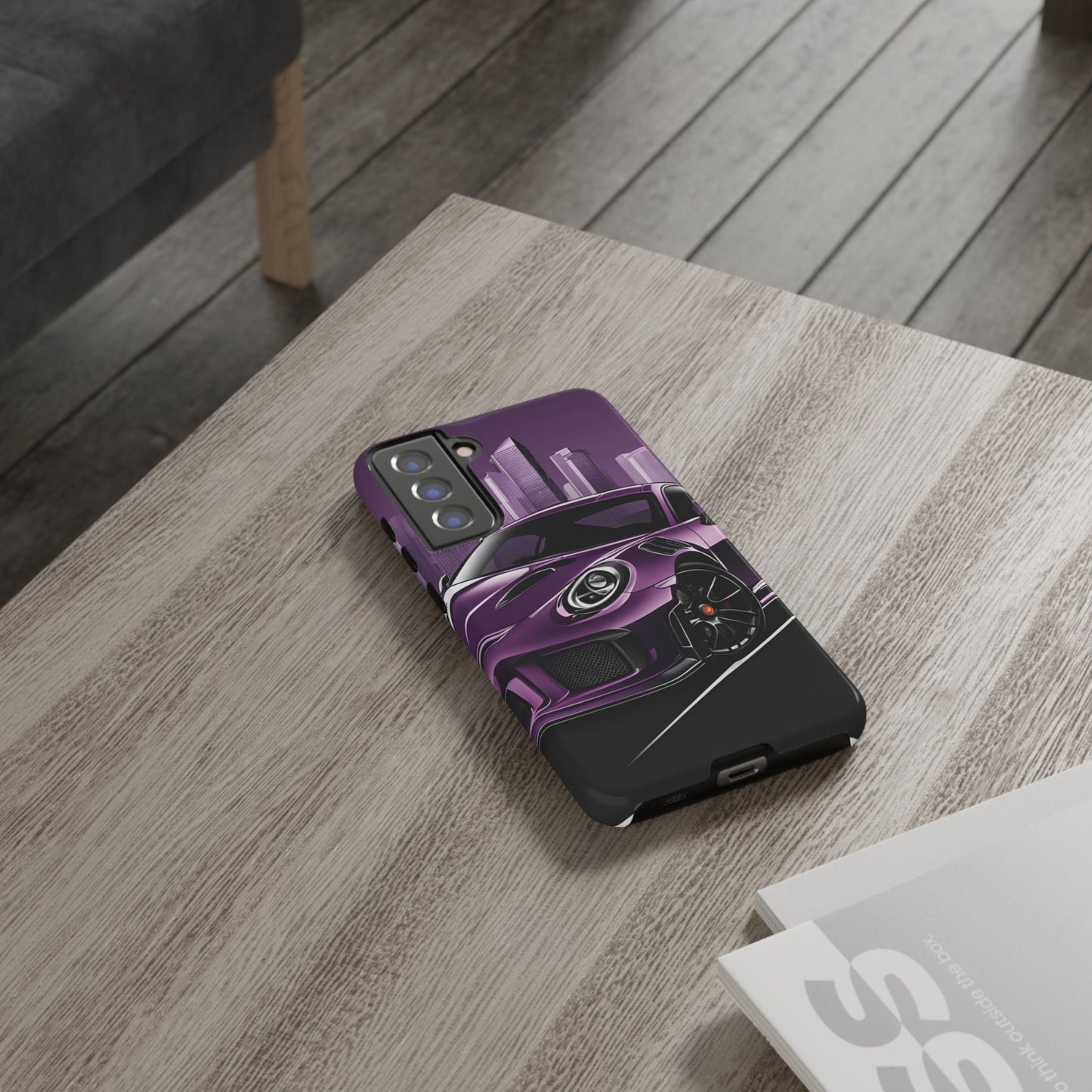 Porsche 911 GT3 RS-Dual Layer Ultra Tough Phone Case Samsung Galaxy S21 FE Glossy Printify by The Night Shift Automotive Apparel