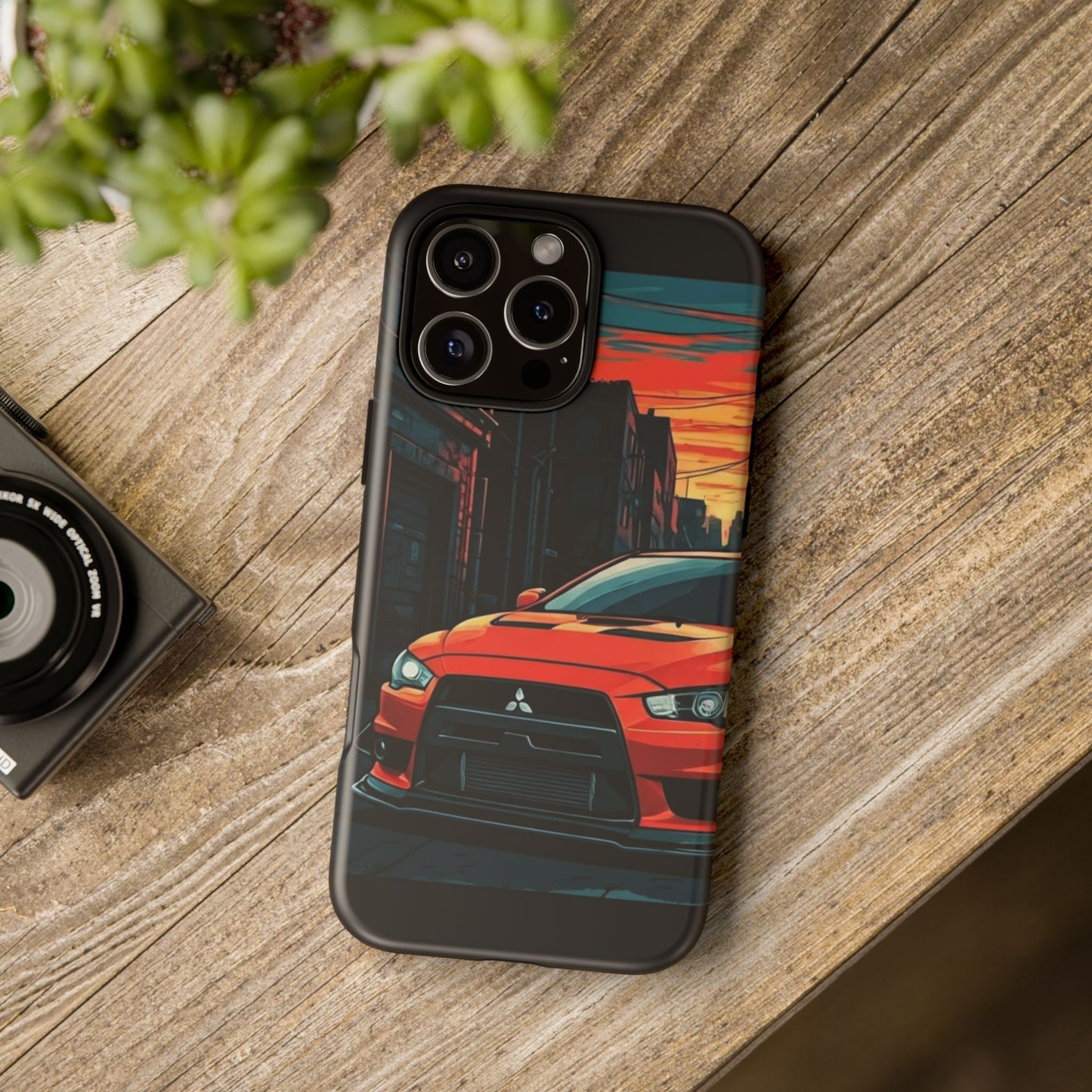 Mitsubishi Evo X Street Life-Dual Layer Ultra Tough Phone Case iPhone 16 Pro Max Matte Printify by The Night Shift Automotive Apparel