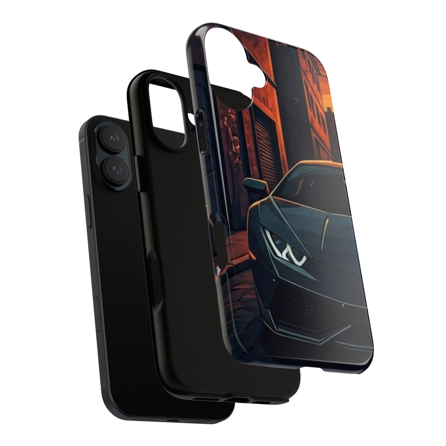 Lamborghini Huracan Street Life-Dual Layer Ultra Tough Phone Case Printify by The Night Shift Automotive Apparel