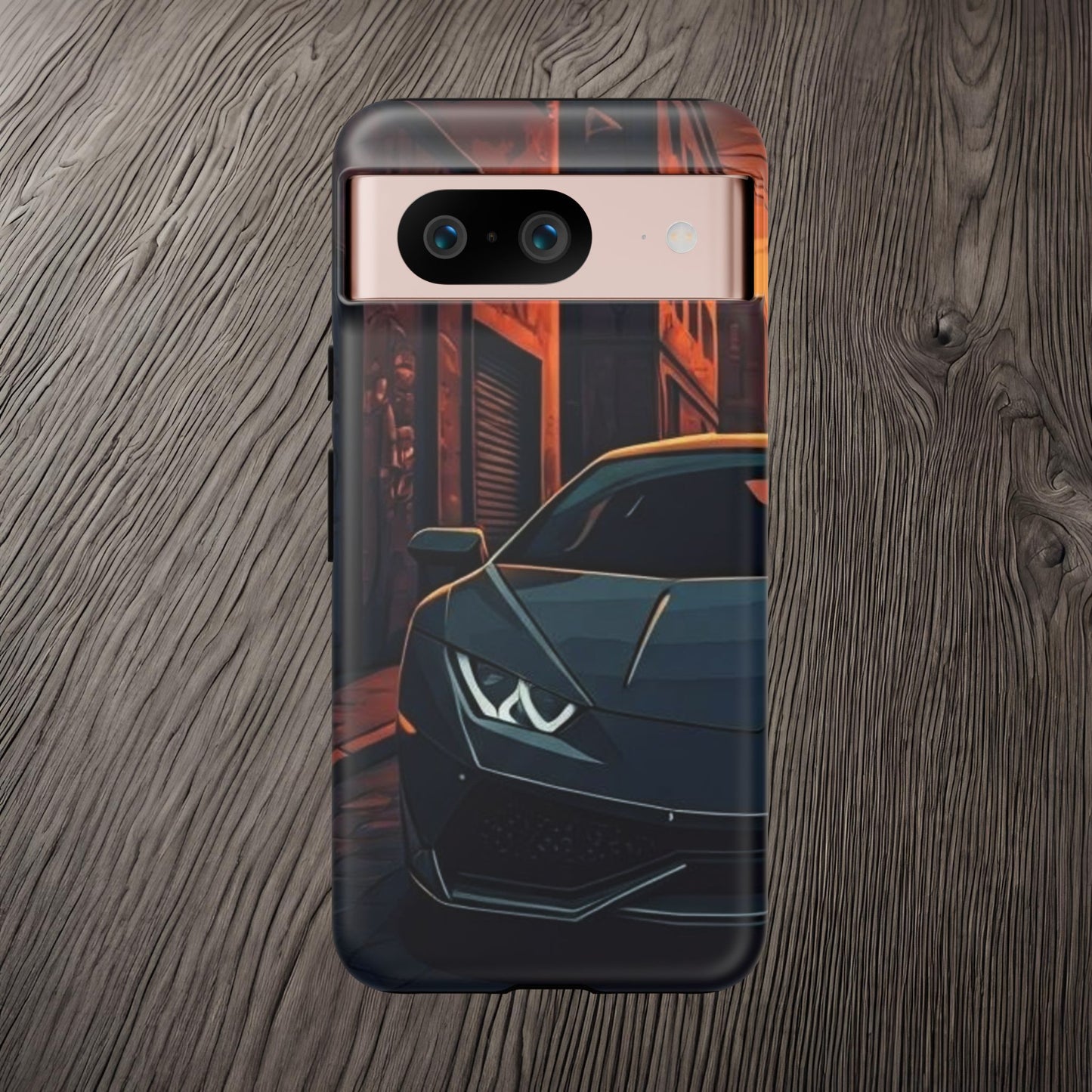Lamborghini Huracan Street Life-Dual Layer Ultra Tough Phone Case Google Pixel 8 Matte Printify by The Night Shift Automotive Apparel