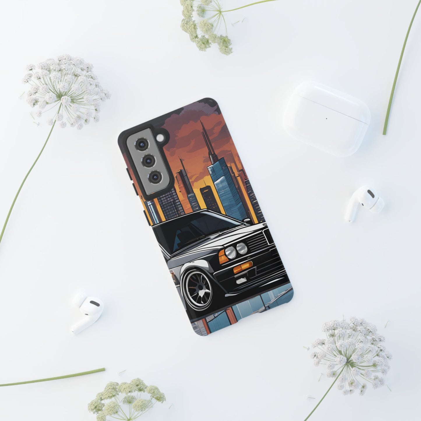 BMW E30 M3-Dual Layer Ultra Tough Phone Case Printify by The Night Shift Automotive Apparel