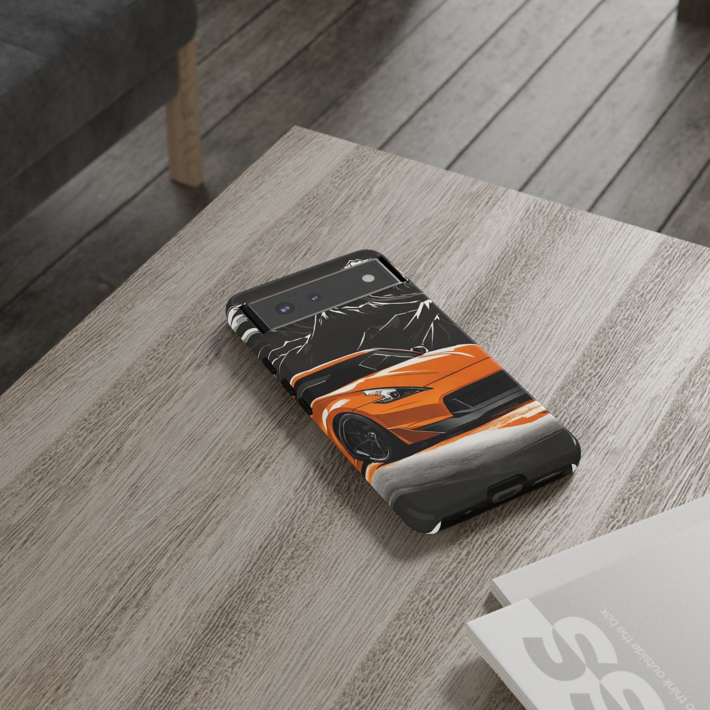 Nissan 370Z Mt Fuji-Dual Layer Ultra Tough Phone Case Google Pixel 6 Glossy Printify by The Night Shift Automotive Apparel