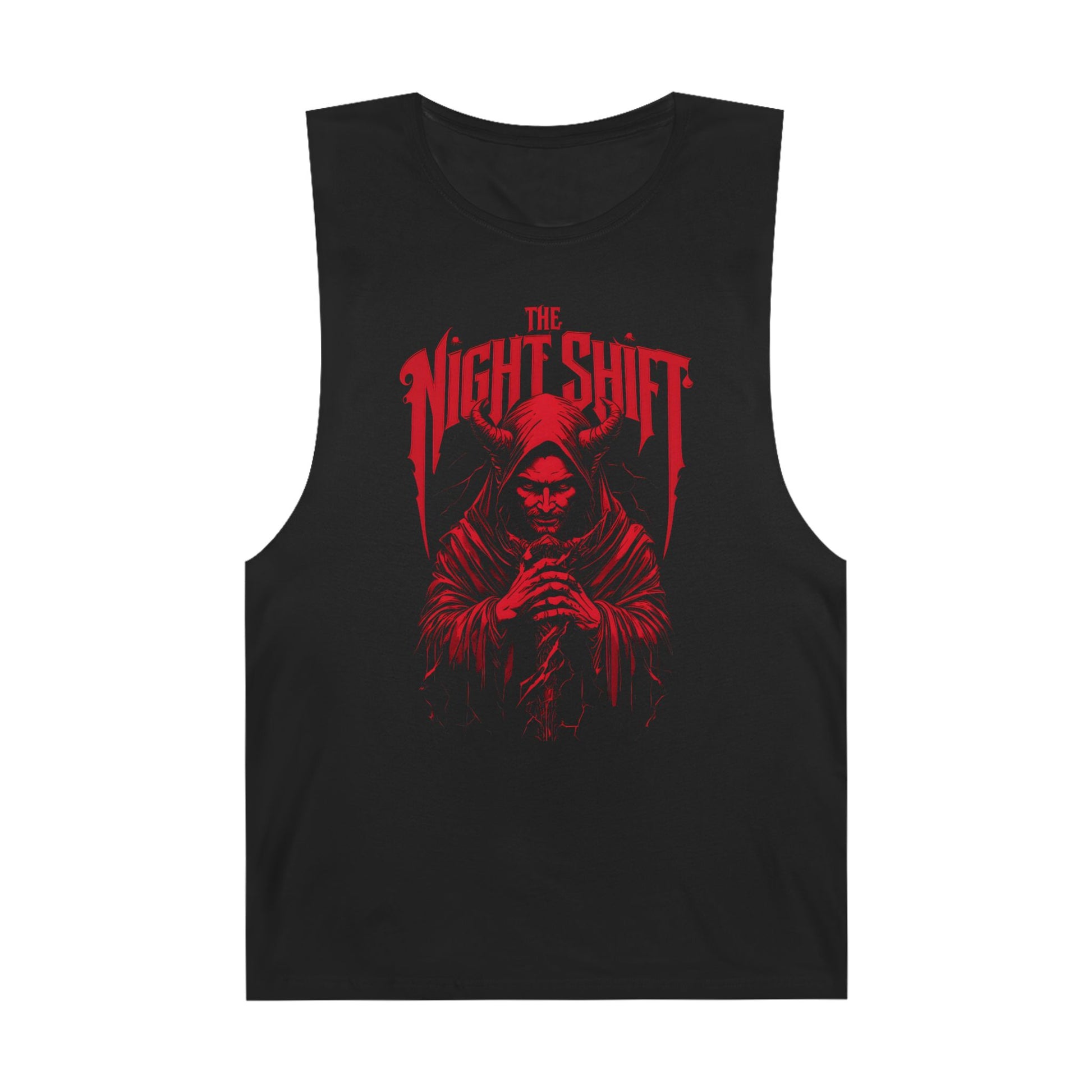 The Night Shift Lucifer - Premium Unisex Barnard Tank Top Black Printify by The Night Shift Automotive Apparel